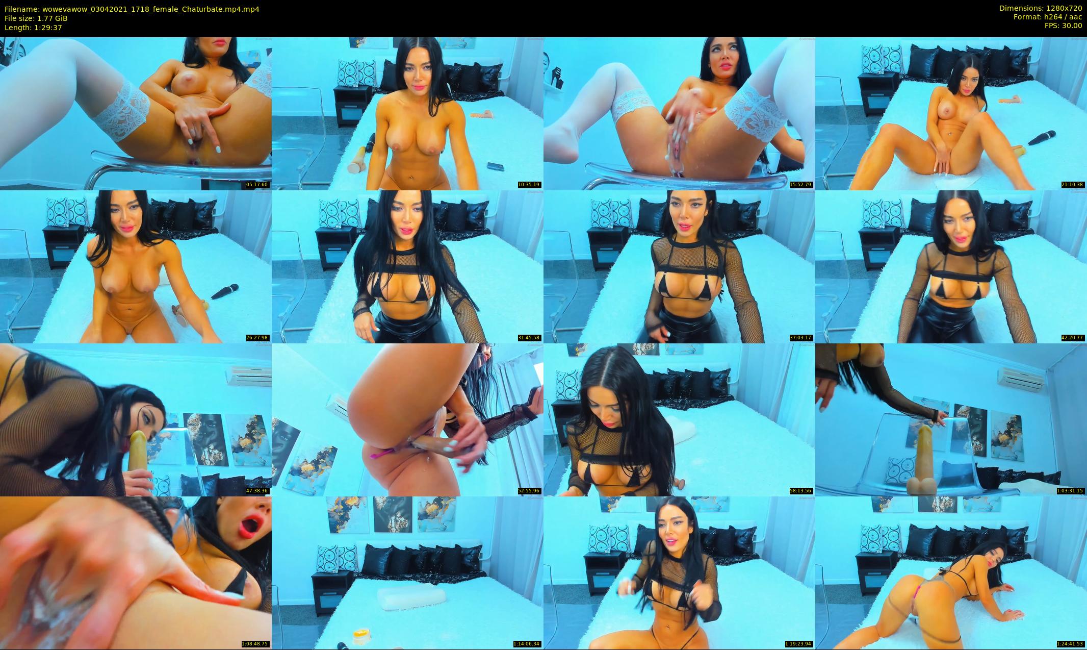 wowevawow — 90 minute Chaturbate female cam show recording, 720p, Apr 3, 2021