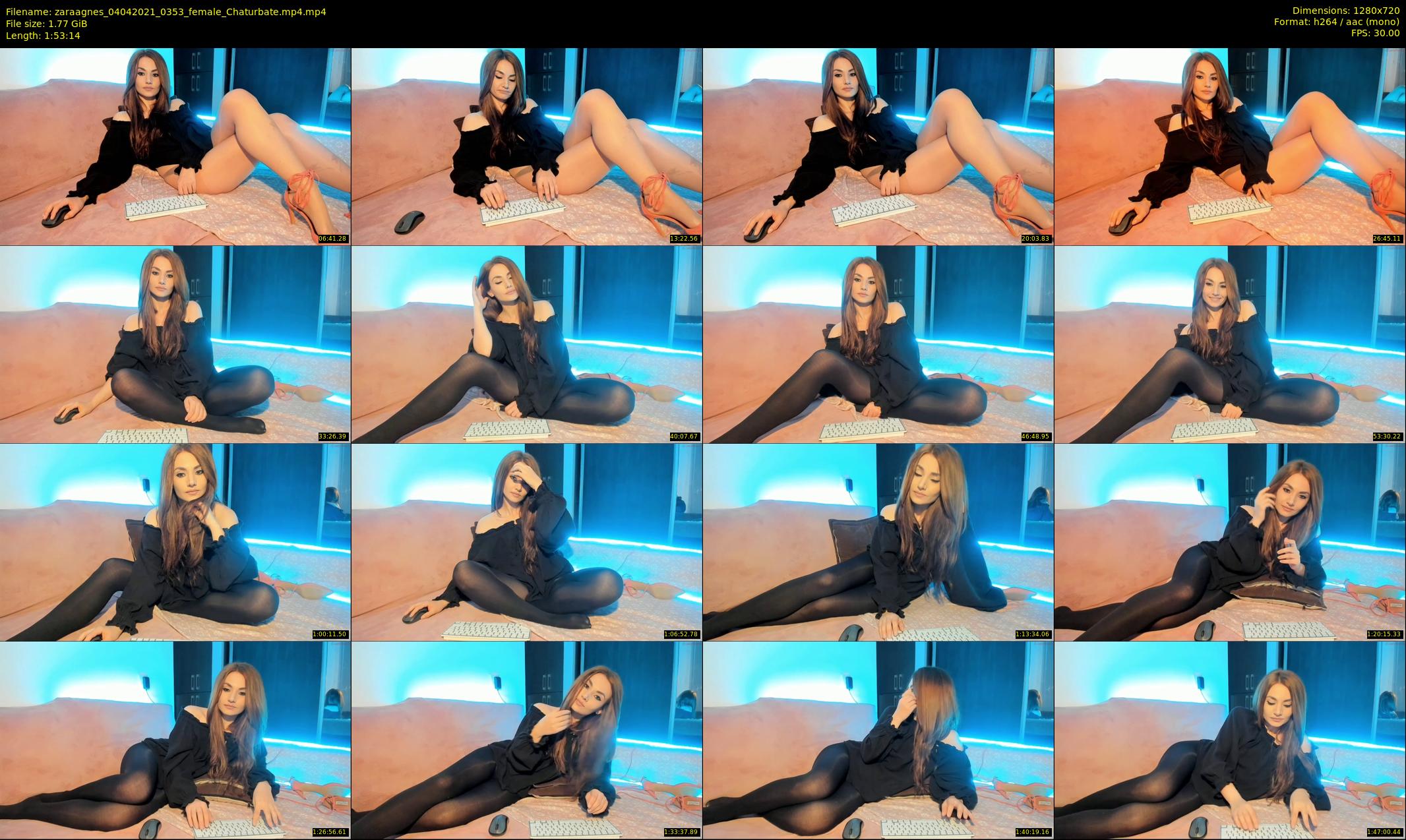 zaraagnes — 114 minute Chaturbate female cam show recording, 720p, Apr 4, 2021
