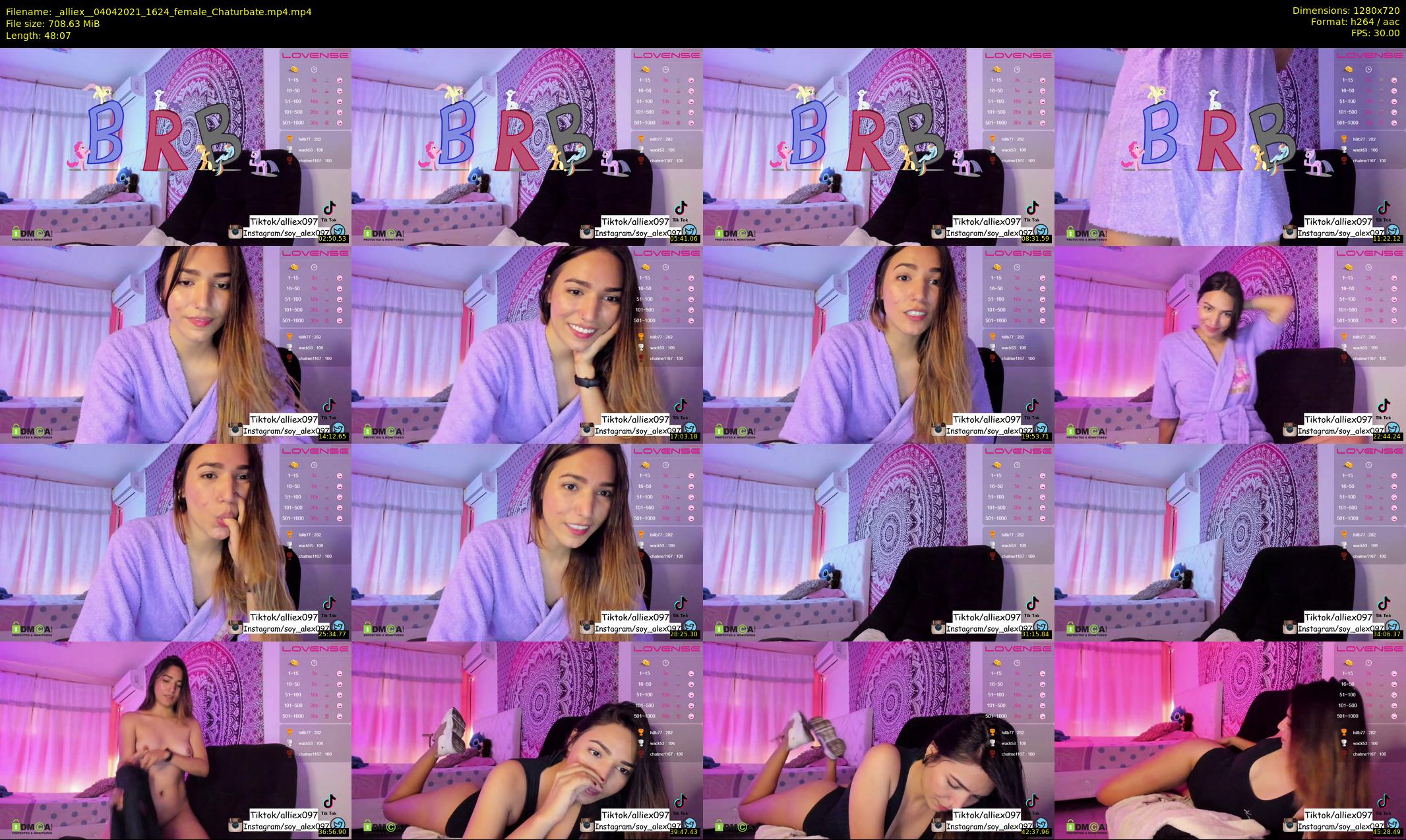 _alliex_ — 49 minute Chaturbate female cam show recording, 720p, Apr 4, 2021