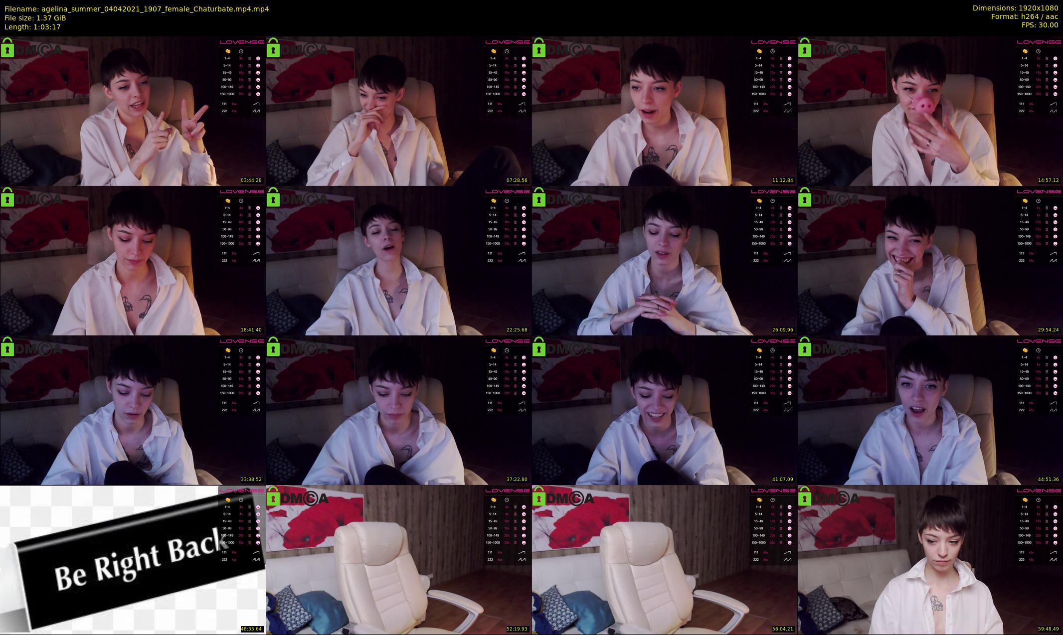 agelina_summer — 64 minute Chaturbate female cam show recording, 1080p, Apr 4, 2021