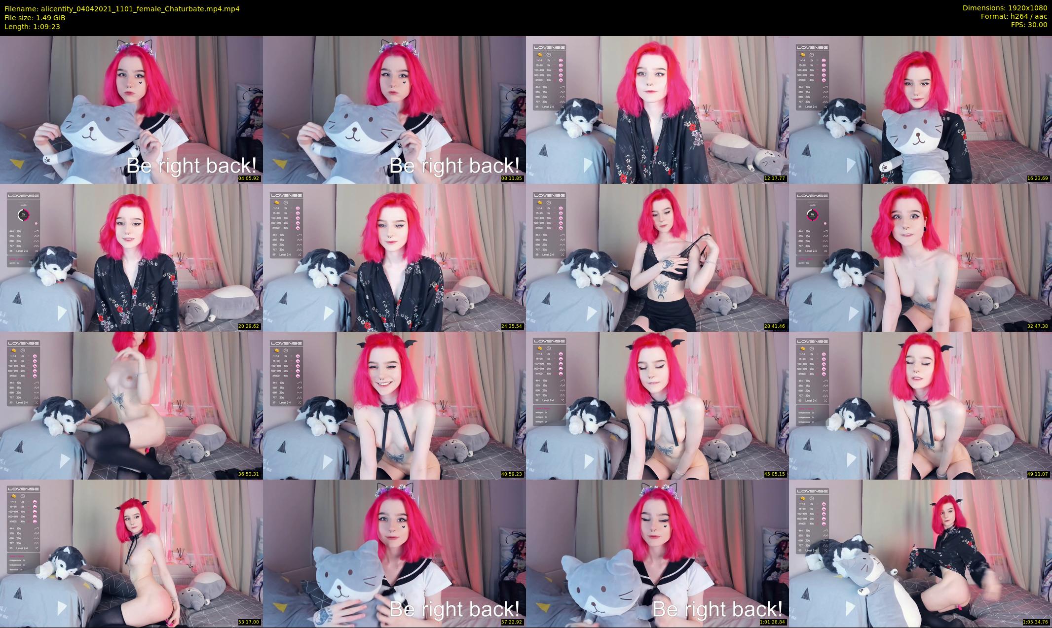 alicentity — 70 minute Chaturbate female cam show recording, 1080p, Apr 4, 2021