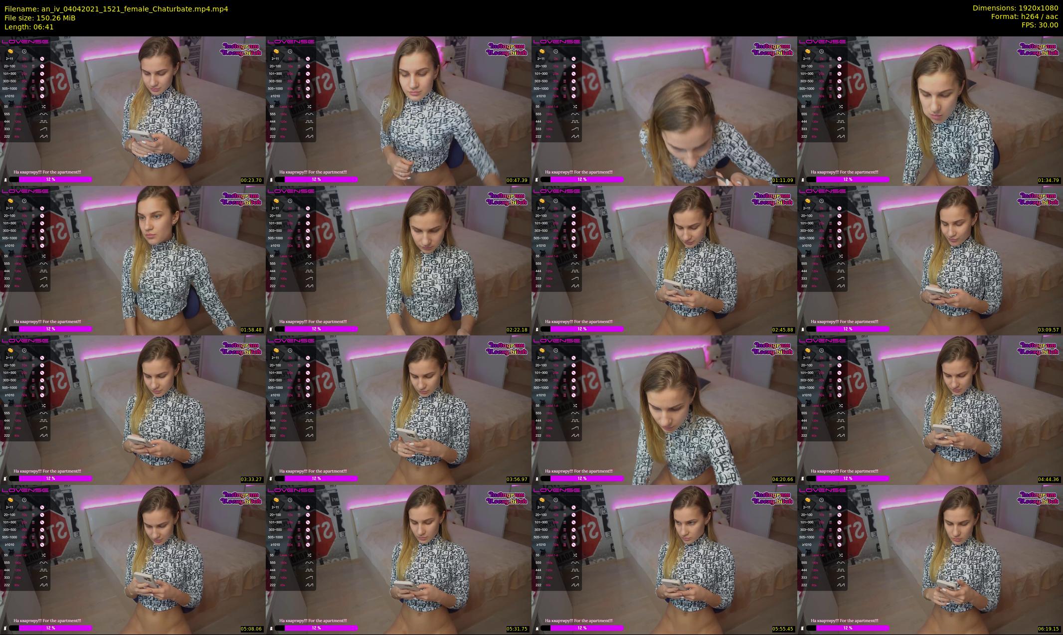 an_iv — 7 minute Chaturbate female cam show recording, 1080p, Apr 4, 2021