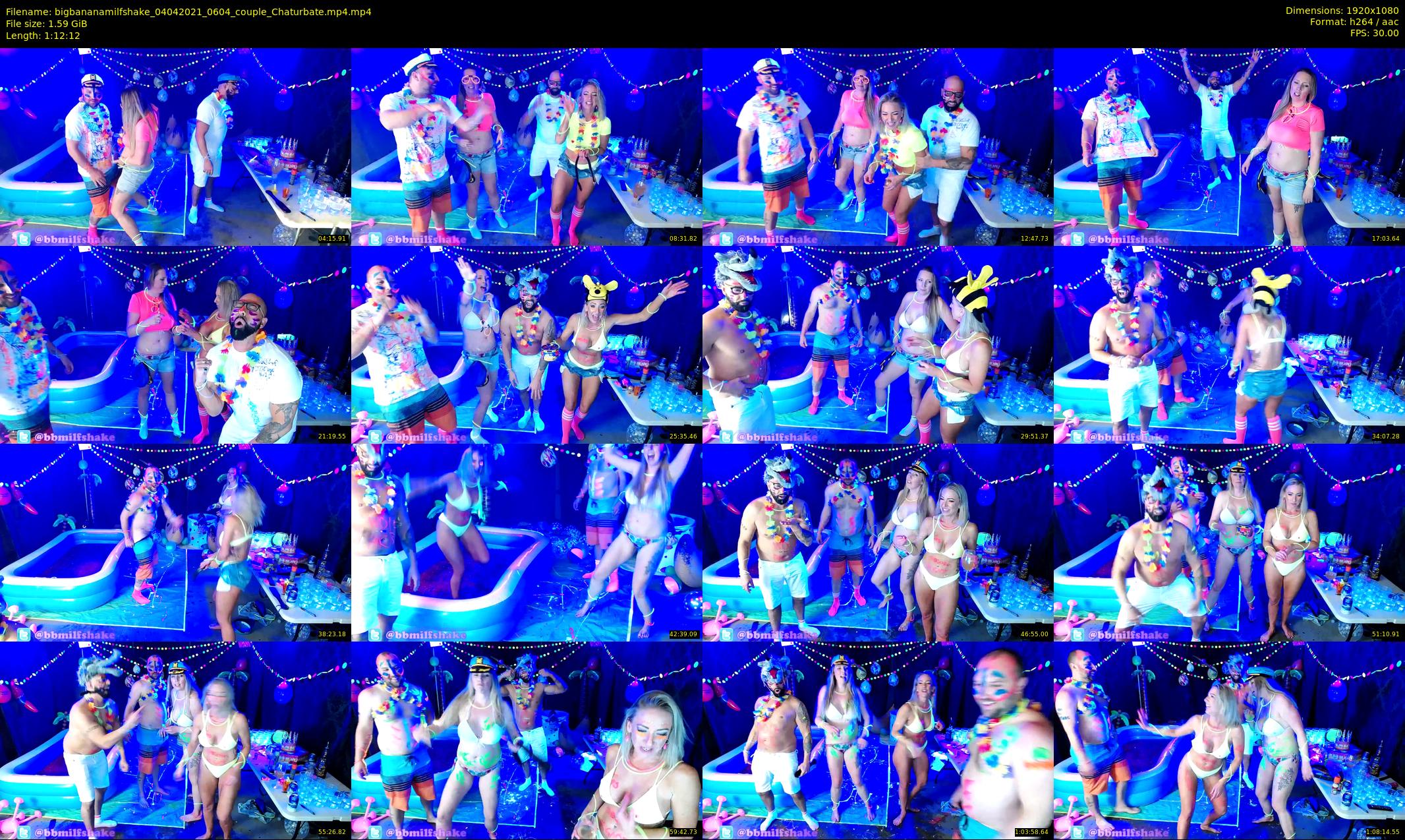 bigbananamilfshake — 73 minute Chaturbate couple cam show recording, 1080p, Apr 4, 2021
