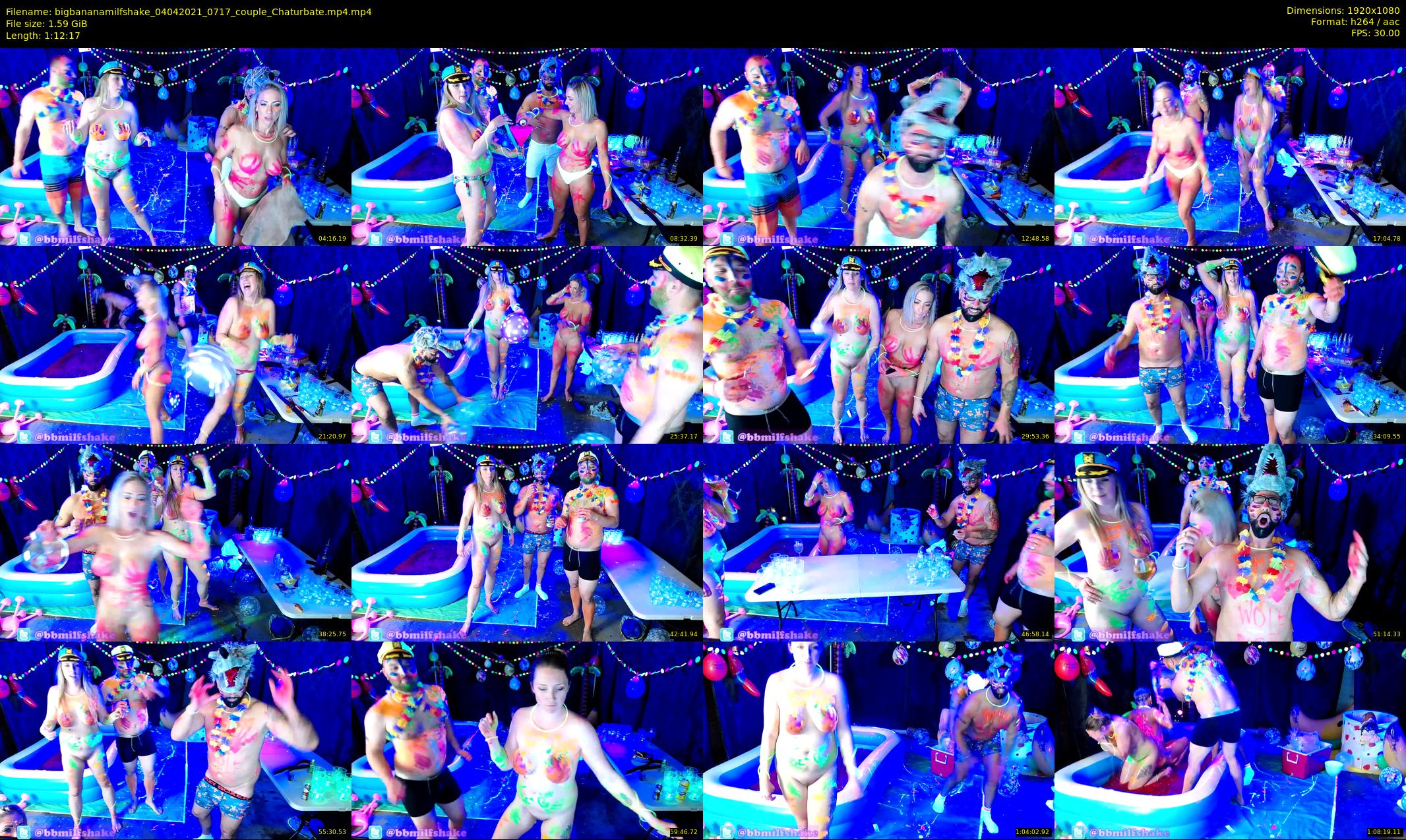 bigbananamilfshake — 73 minute Chaturbate couple cam show recording, 1080p, Apr 4, 2021