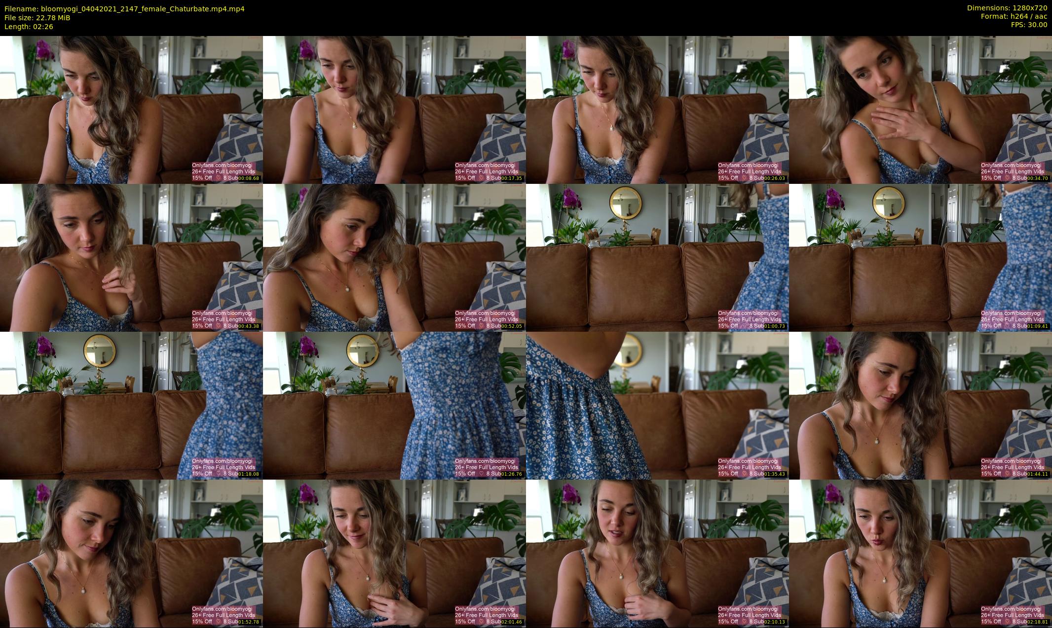 bloomyogi — 3 minute Chaturbate female cam show recording, 720p, Apr 4, 2021