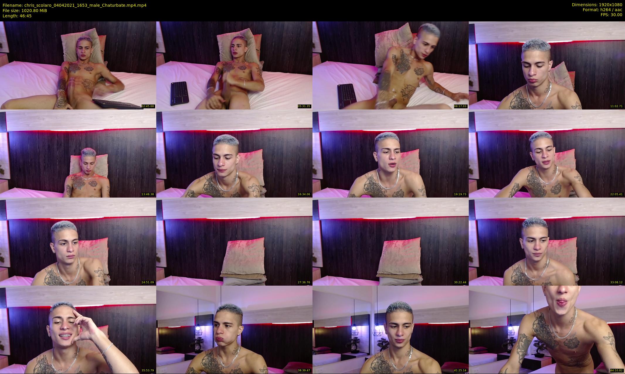 chris_scolaro — 47 minute Chaturbate male cam show recording, 1080p, Apr 4, 2021