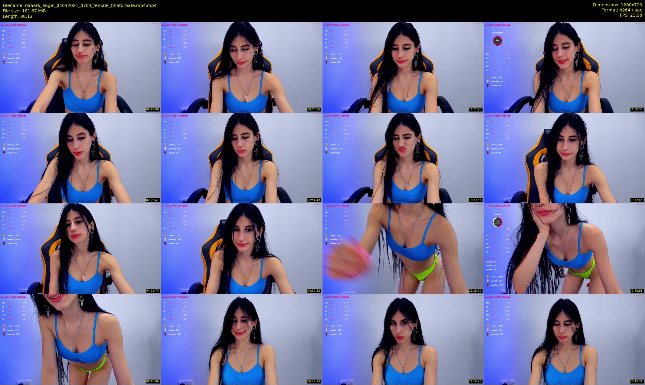 daaark_angel — 9 minute Chaturbate female cam show recording, 720p, Apr 4, 2021