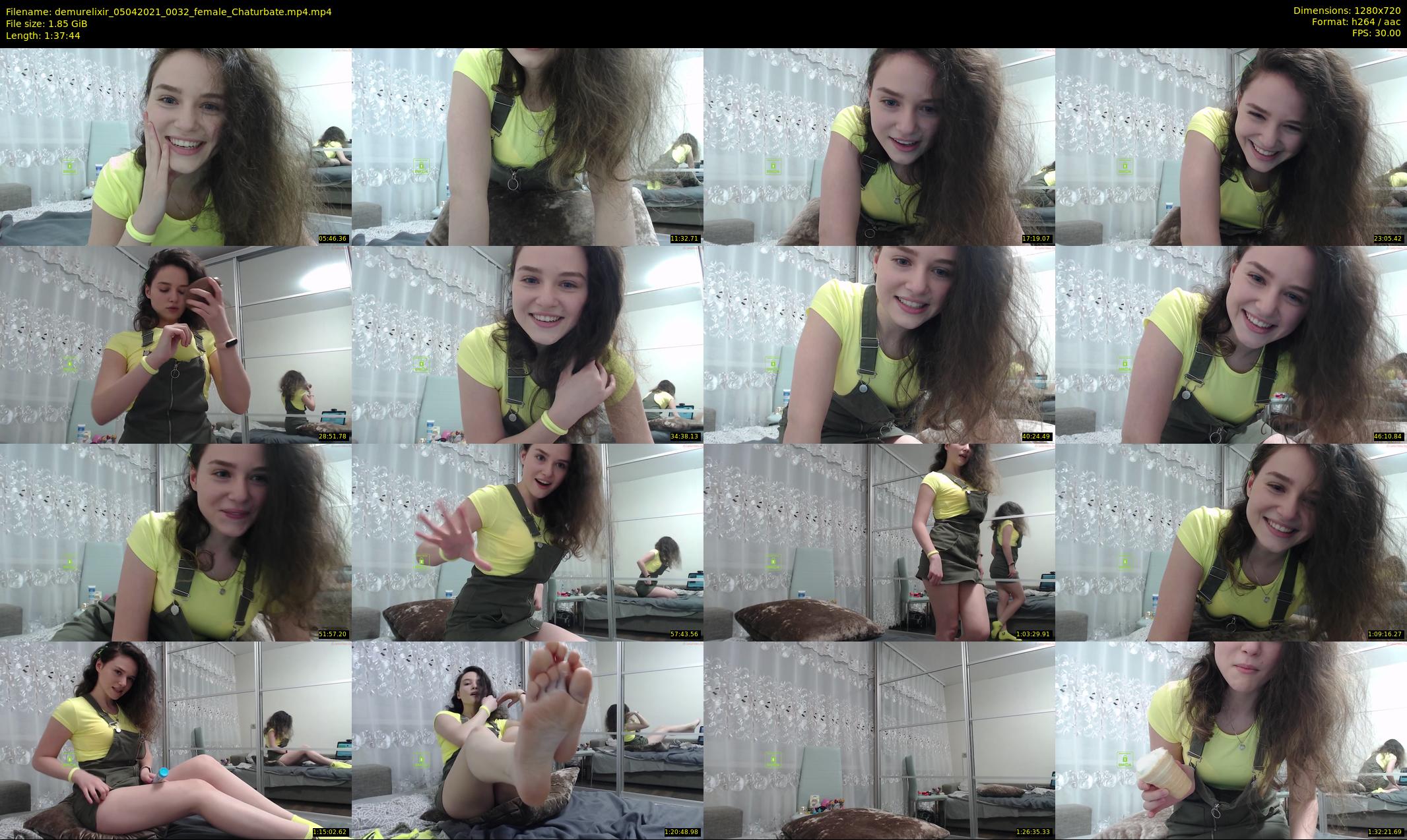 demurelixir — 98 minute Chaturbate female cam show recording, 720p, Apr 5, 2021