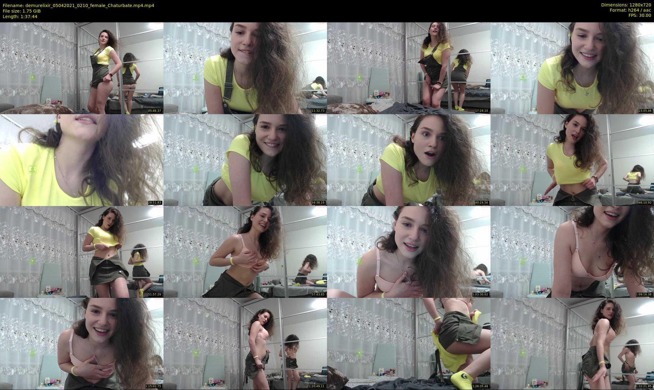 demurelixir — 98 minute Chaturbate female cam show recording, 720p, Apr 5, 2021