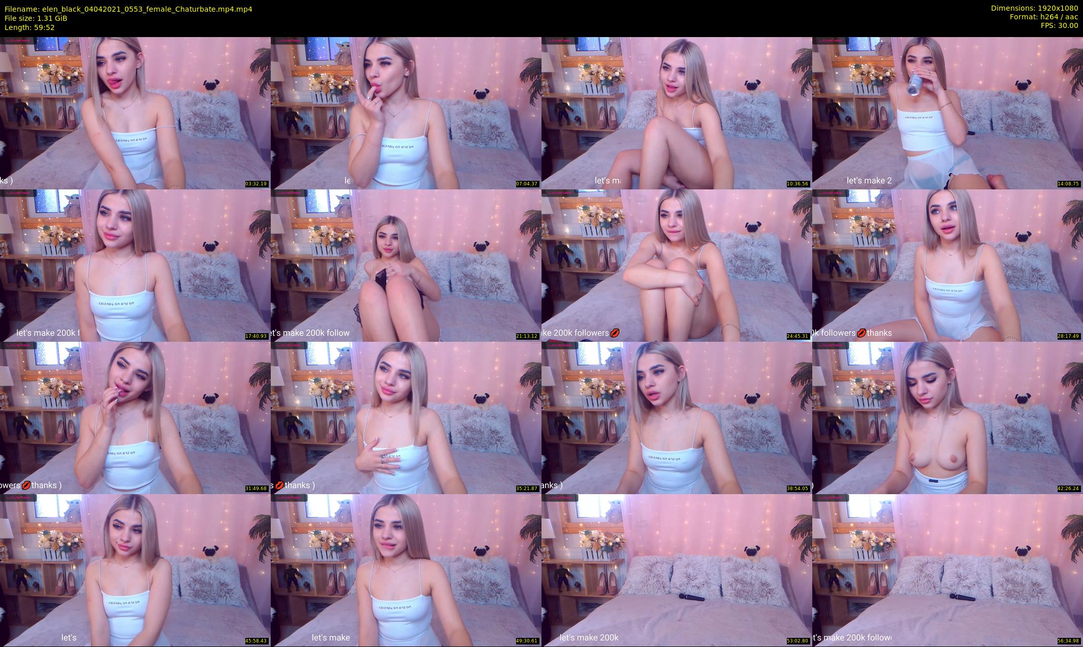 elen_black — 60 minute Chaturbate female cam show recording, 1080p, Apr 4, 2021