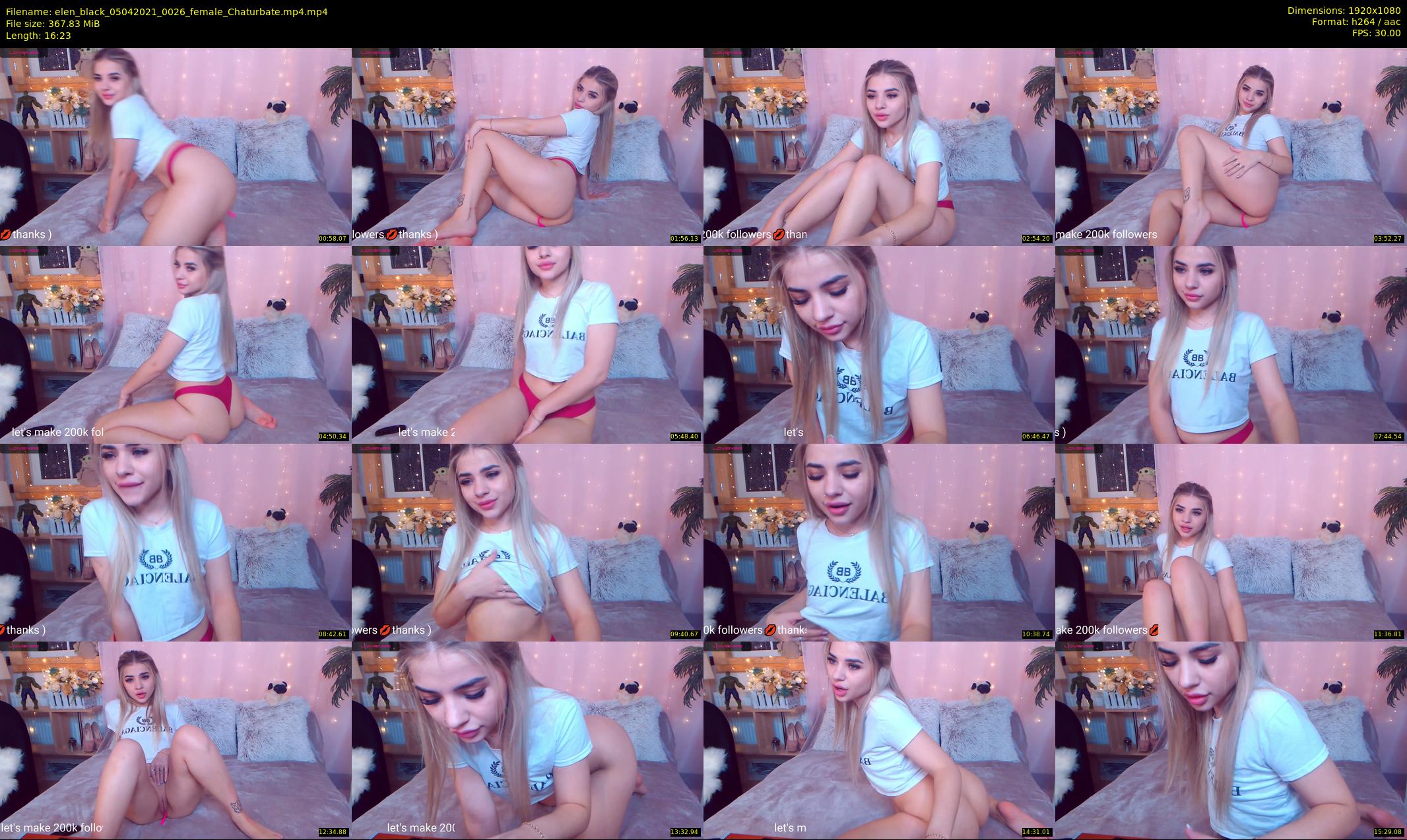 elen_black — 17 minute Chaturbate female cam show recording, 1080p, Apr 5, 2021
