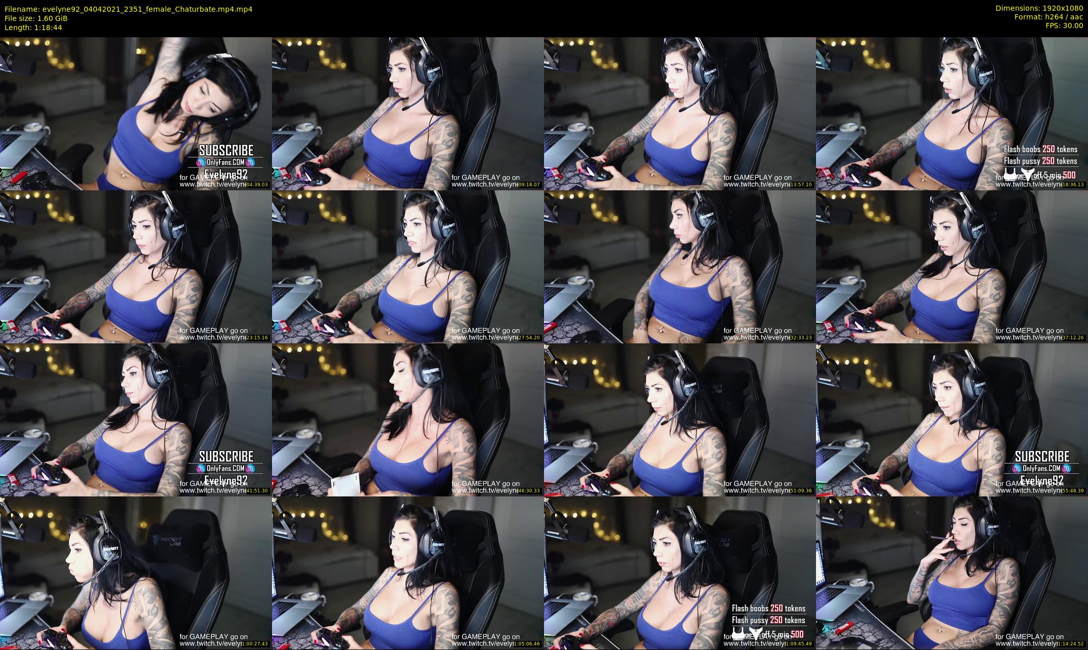 evelyne92 — 79 minute Chaturbate female cam show recording, 1080p, Apr 4, 2021