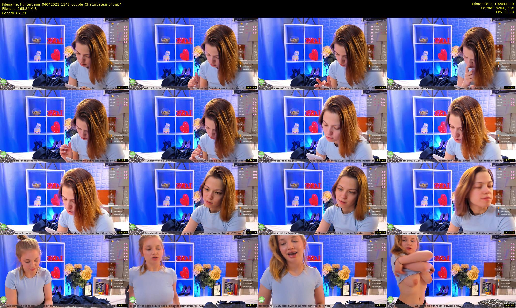 huntertiana — 8 minute Chaturbate female cam show recording, 1080p, Apr 4, 2021