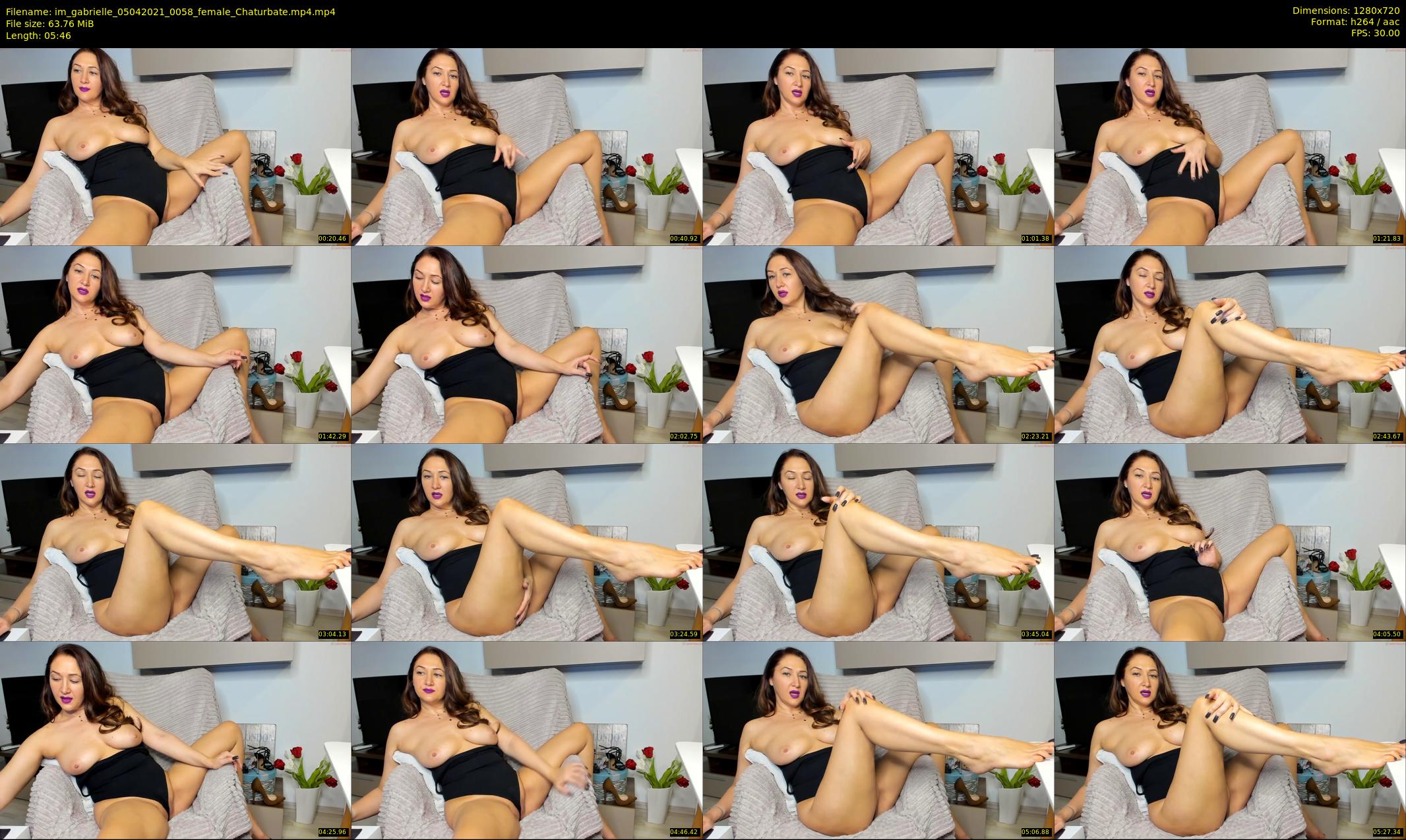 im_gabrielle — 6 minute Chaturbate female cam show recording, 720p, Apr 5, 2021