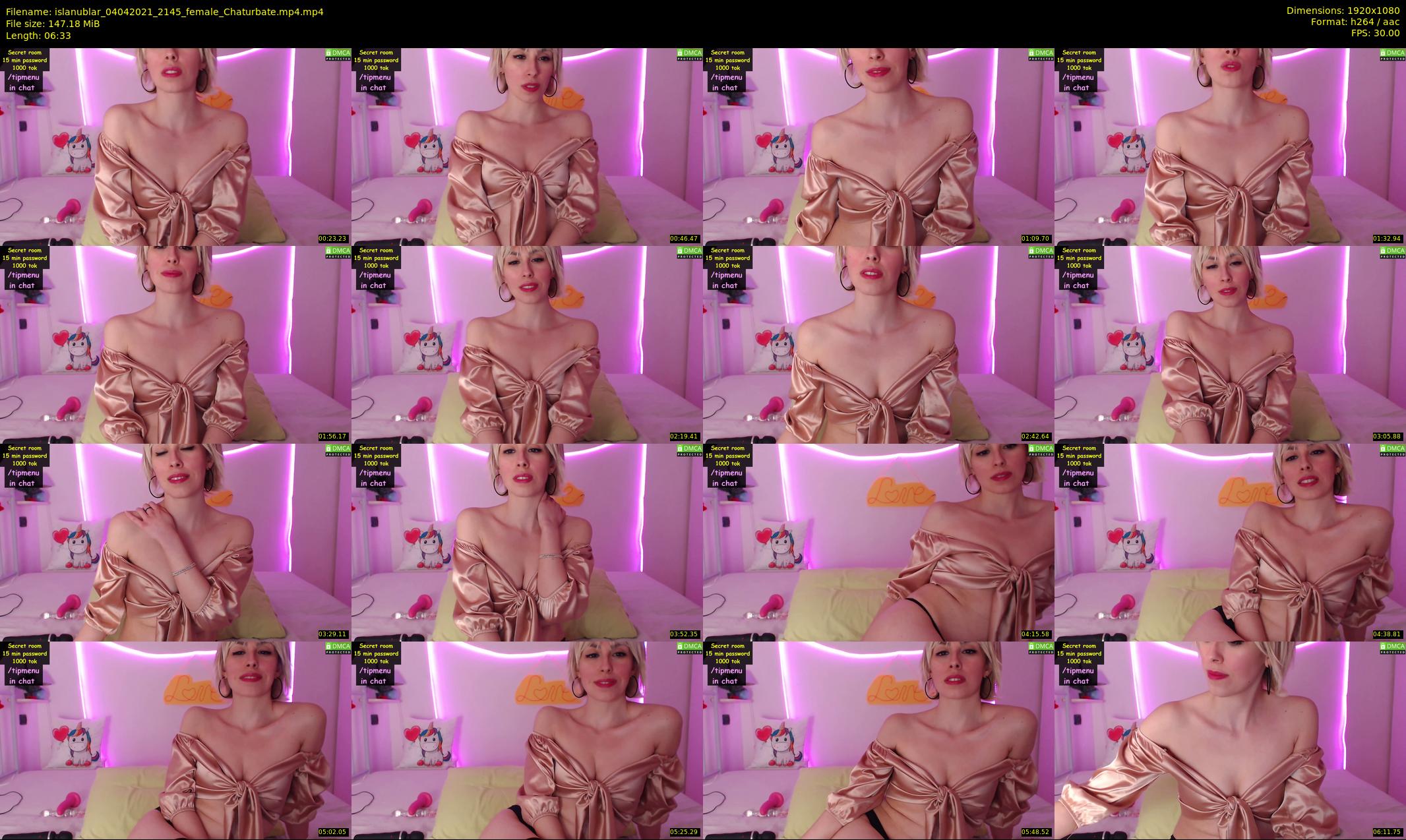 islanublar — 7 minute Chaturbate female cam show recording, 1080p, Apr 4, 2021