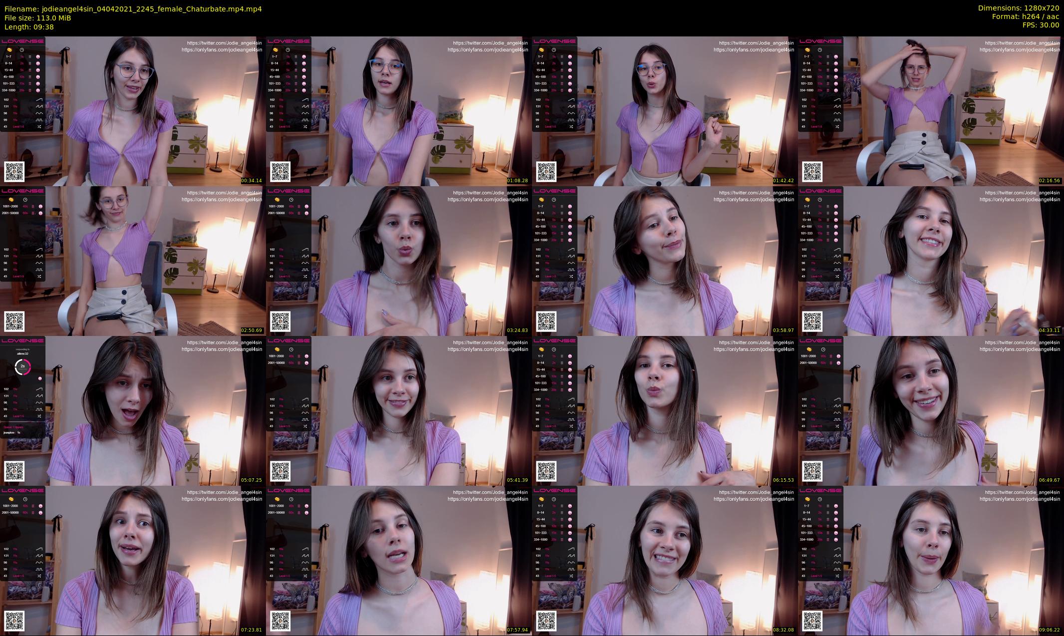 jodieangel4sin — 10 minute Chaturbate female cam show recording, 720p, Apr 4, 2021