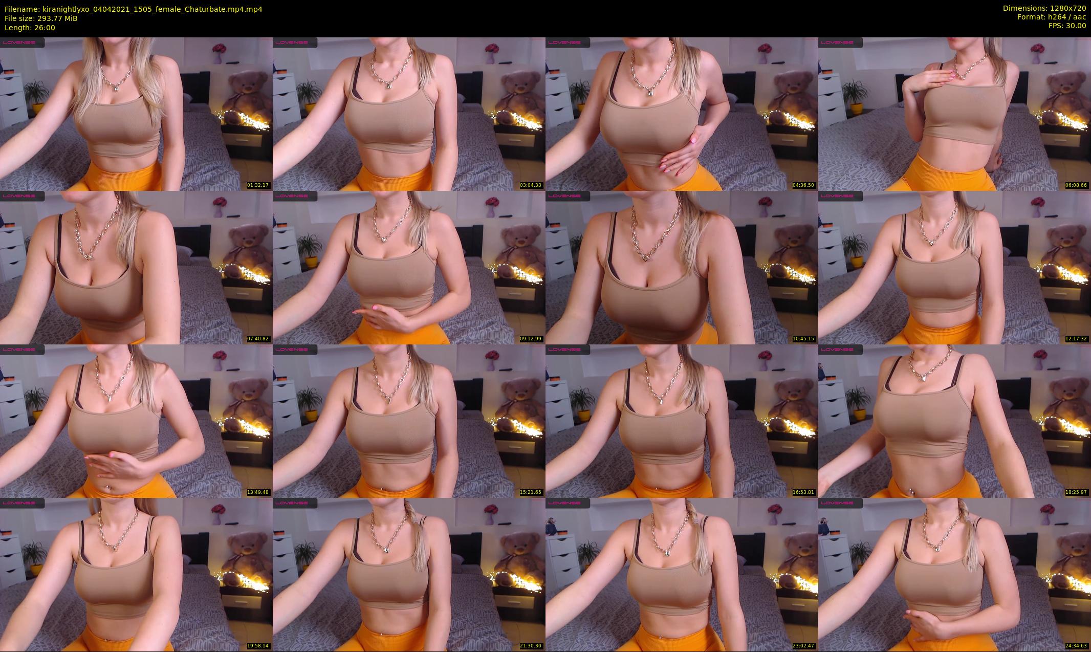 kiranightlyxo — 26 minute Chaturbate female cam show recording, 720p, Apr 4, 2021