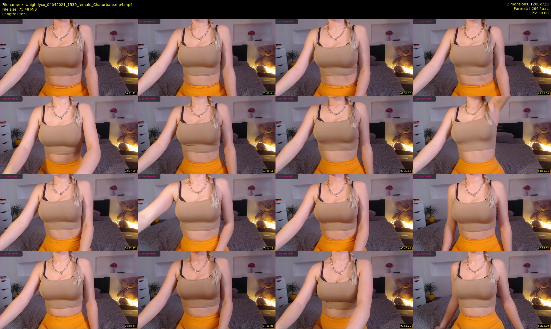 kiranightlyxo — 9 minute Chaturbate female cam show recording, 720p, Apr 4, 2021