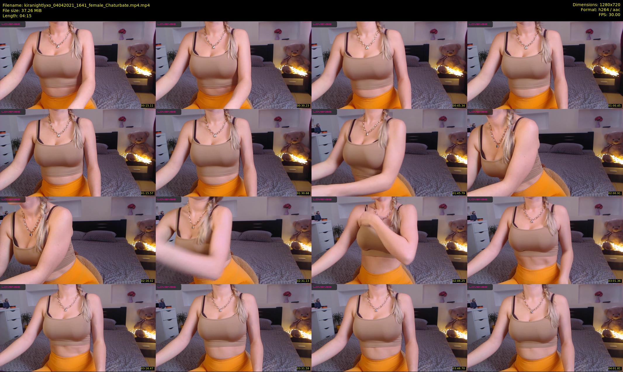 kiranightlyxo — 5 minute Chaturbate female cam show recording, 720p, Apr 4, 2021