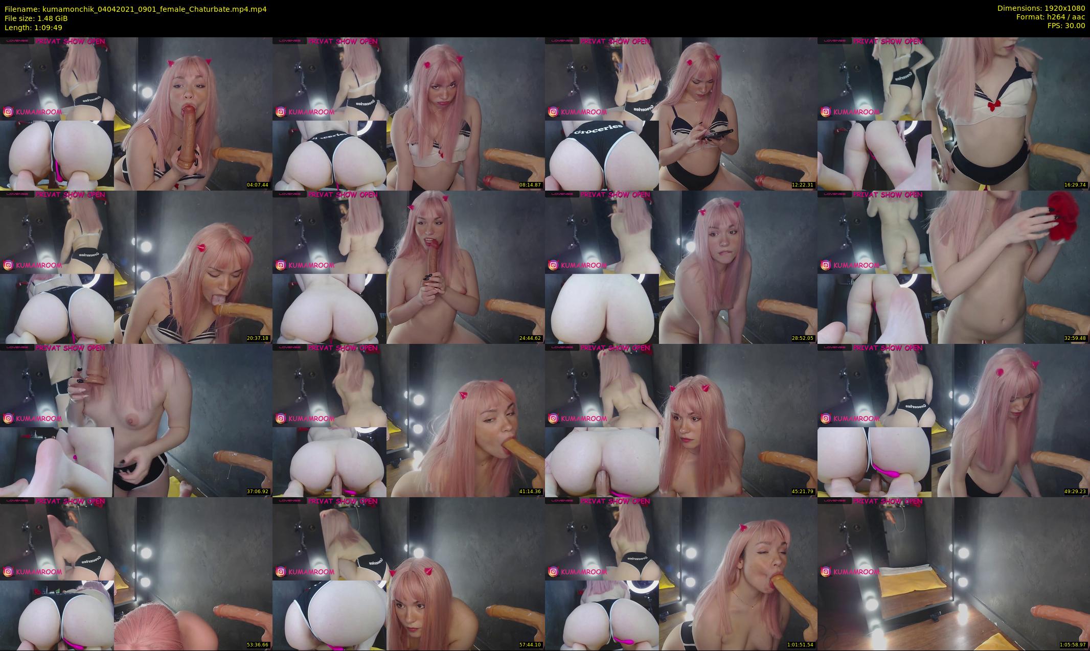 kumamonchik — 70 minute Chaturbate couple cam show recording, 1080p, Apr 4, 2021