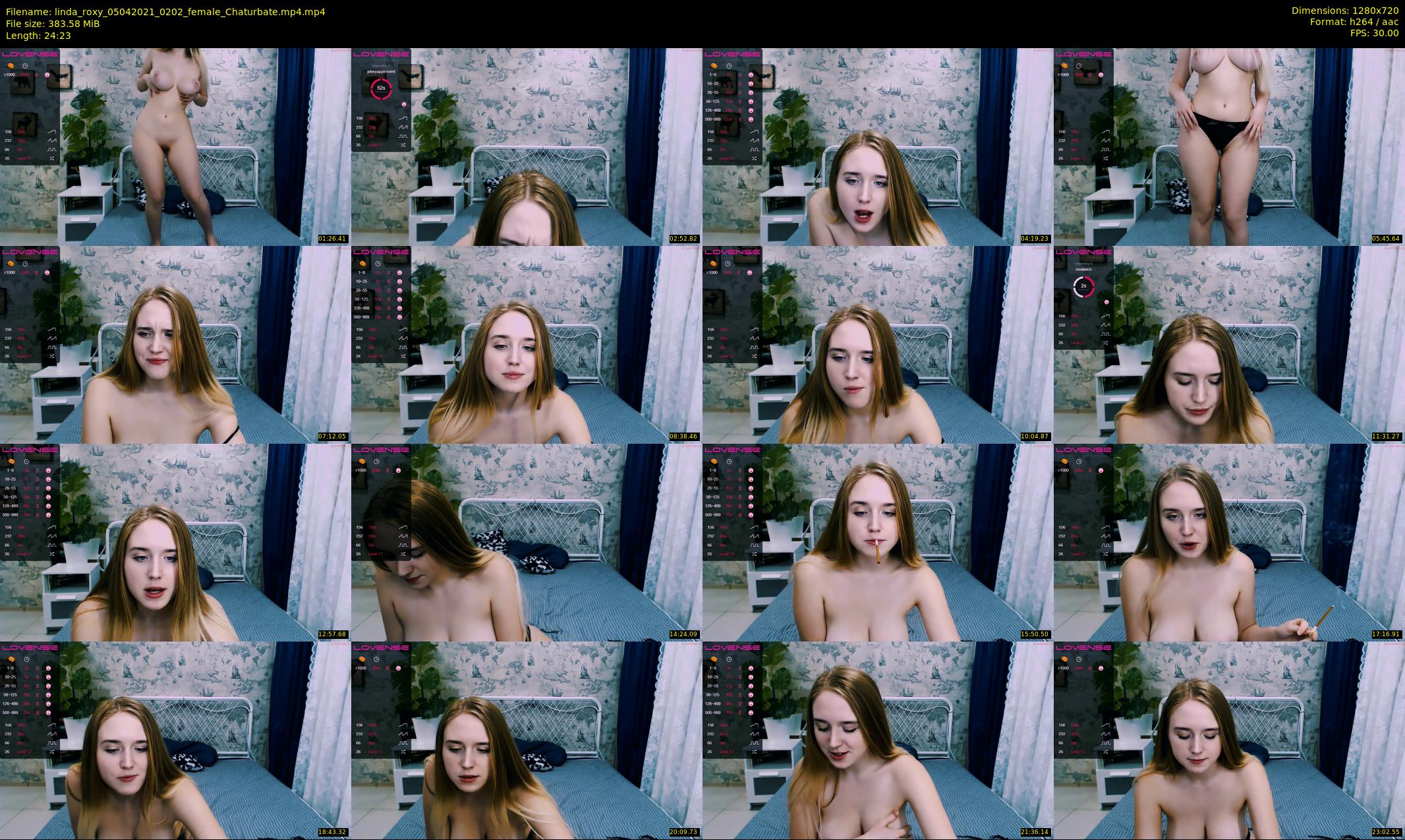 linda_roxy — 25 minute Chaturbate female cam show recording, 720p, Apr 5, 2021