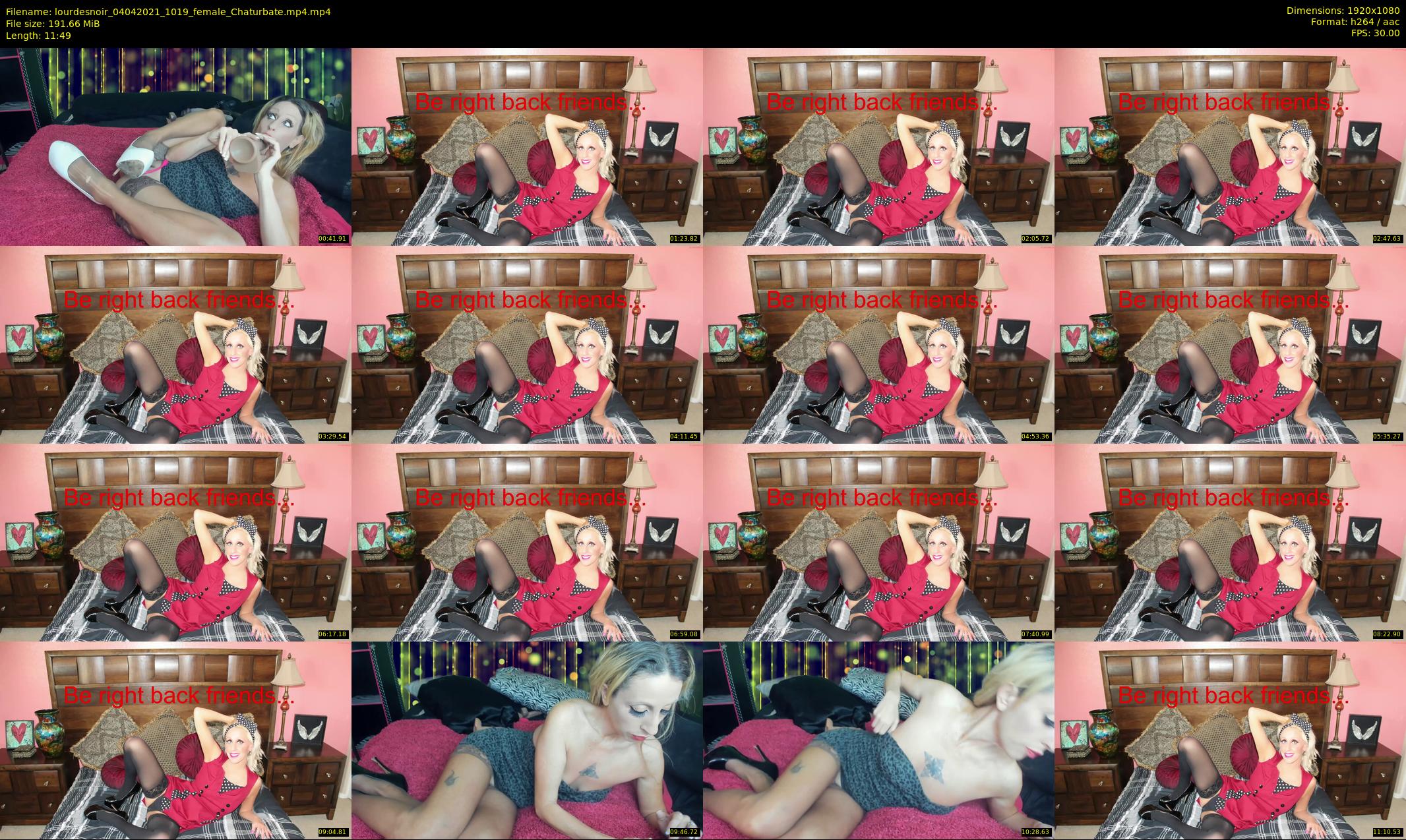 lourdesnoir — 12 minute Chaturbate female cam show recording, 1080p, Apr 4, 2021