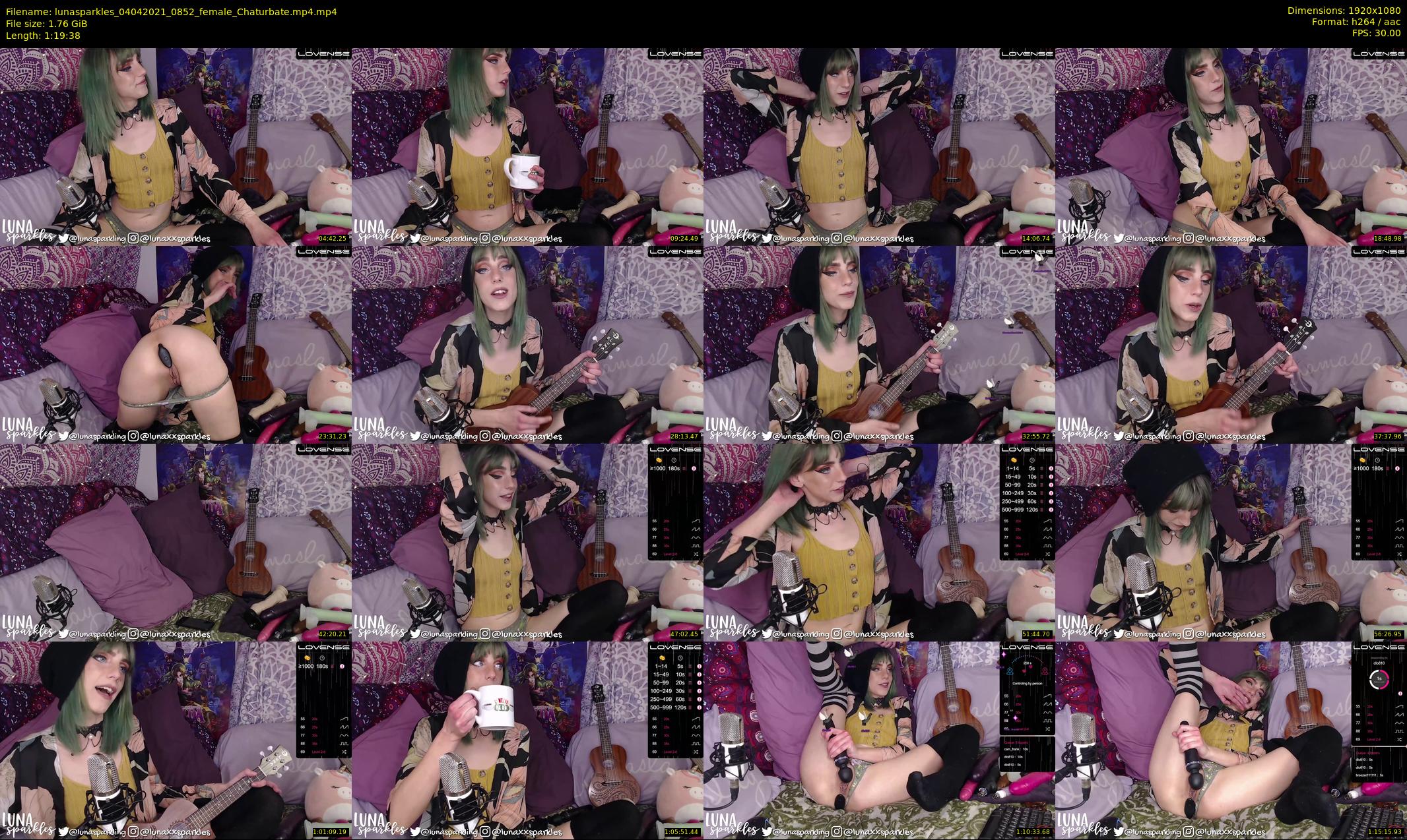 lunasparkles — 80 minute Chaturbate female cam show recording, 1080p, Apr 4, 2021