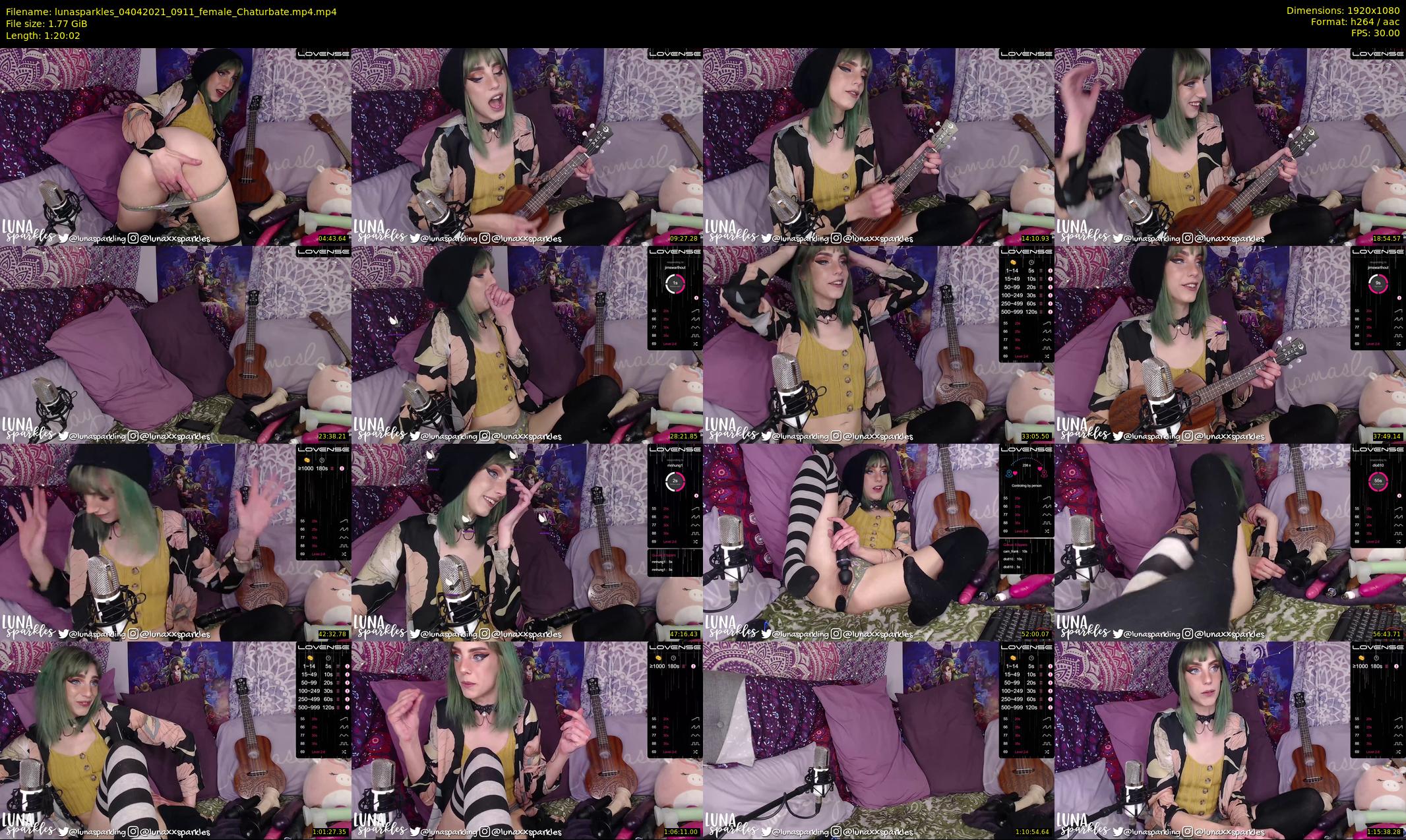 lunasparkles — 81 minute Chaturbate female cam show recording, 1080p, Apr 4, 2021