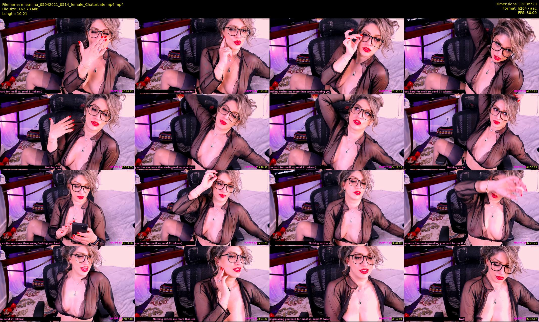 missmina — 11 minute Chaturbate female cam show recording, 720p, Apr 5, 2021