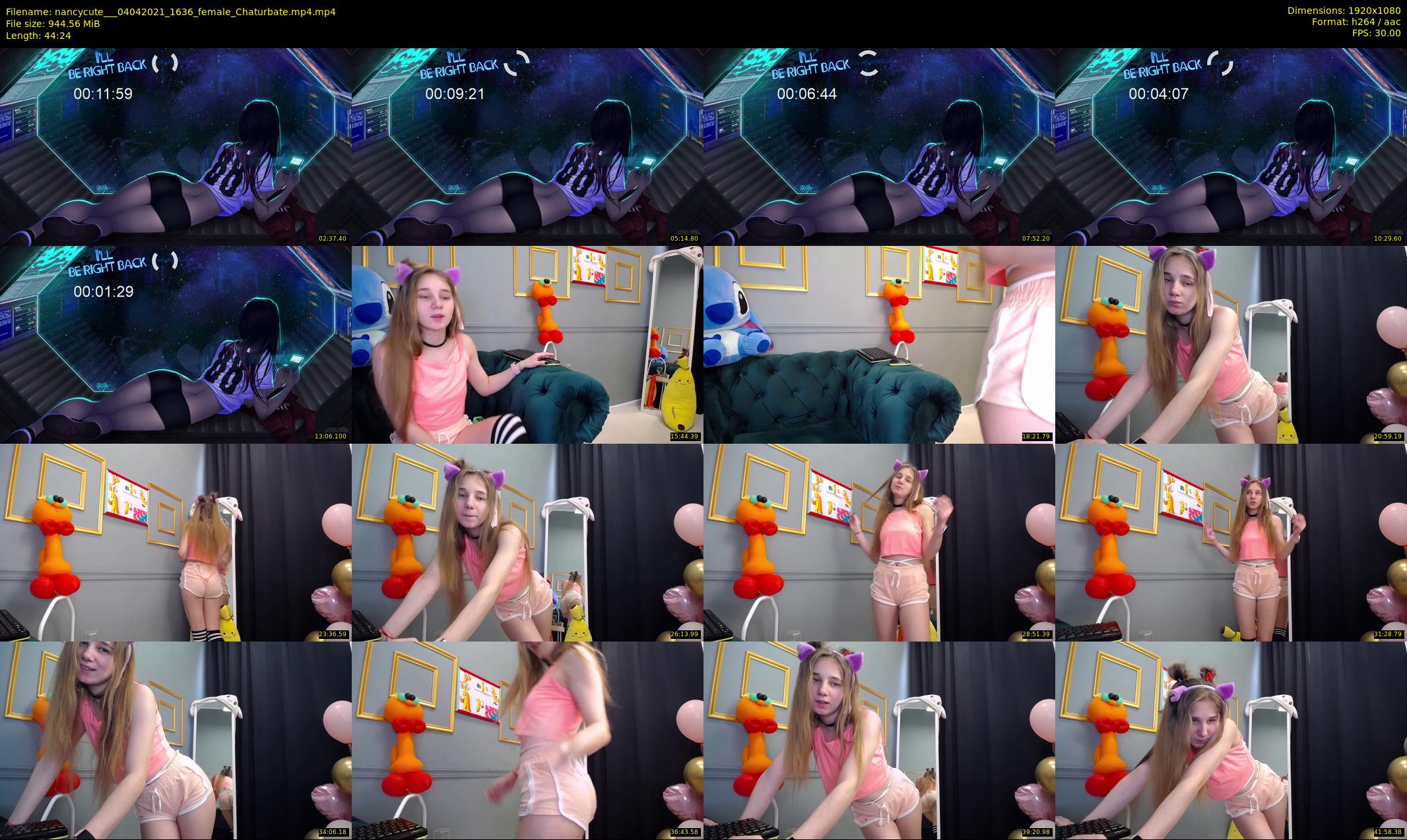 nancycute__ — 45 minute Chaturbate female cam show recording, 1080p, Apr 4, 2021