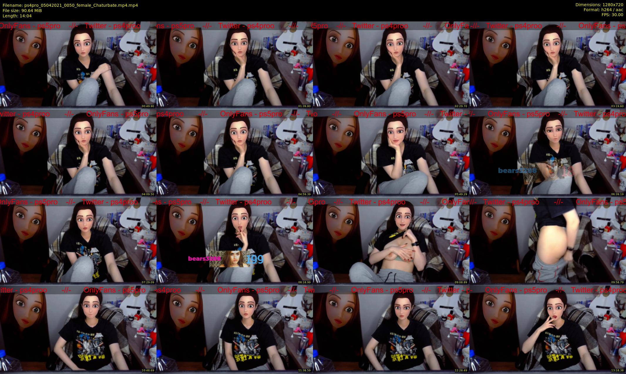 ps4pro — 15 minute Chaturbate female cam show recording, 720p, Apr 5, 2021