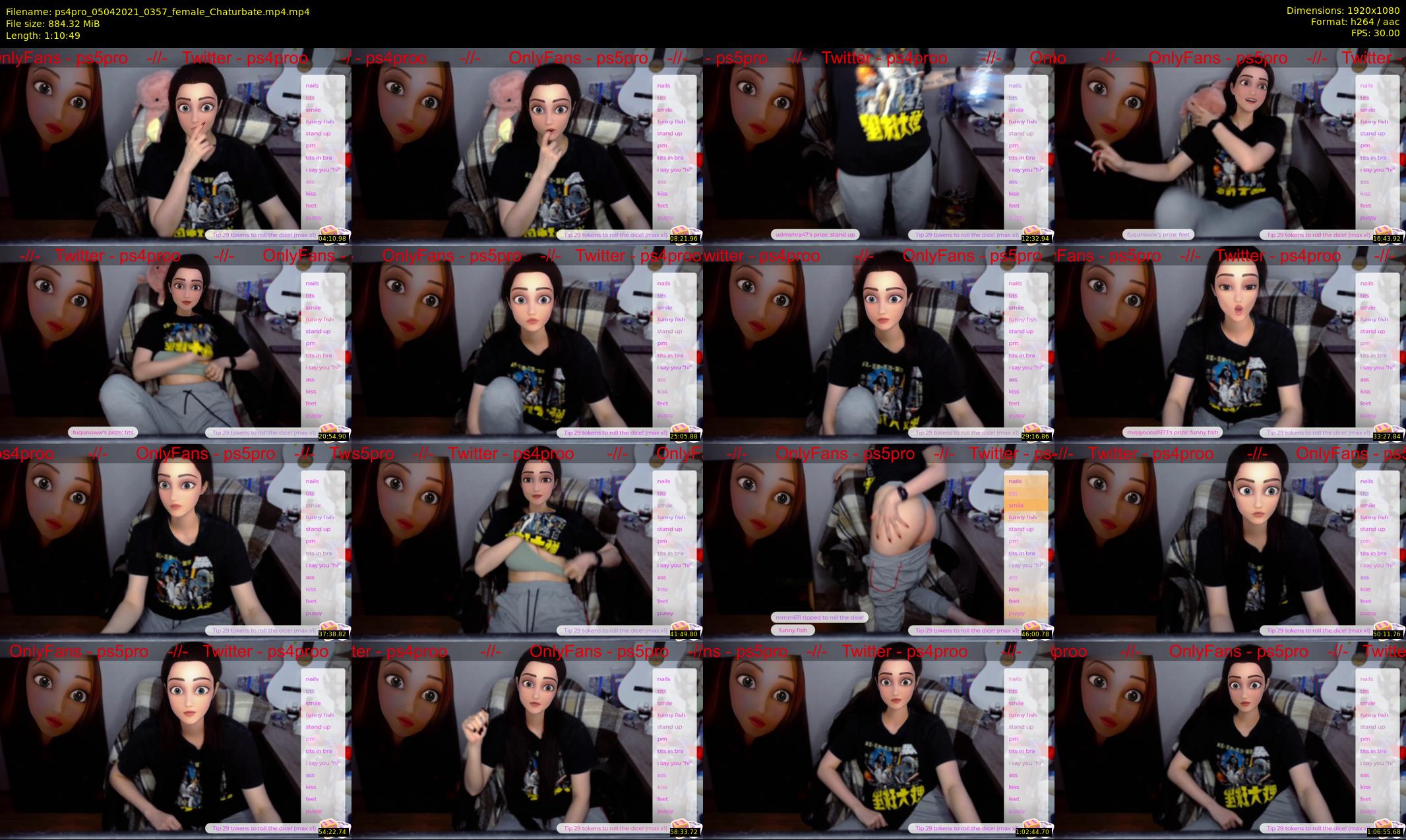 ps4pro — 71 minute Chaturbate female cam show recording, 1080p, Apr 5, 2021