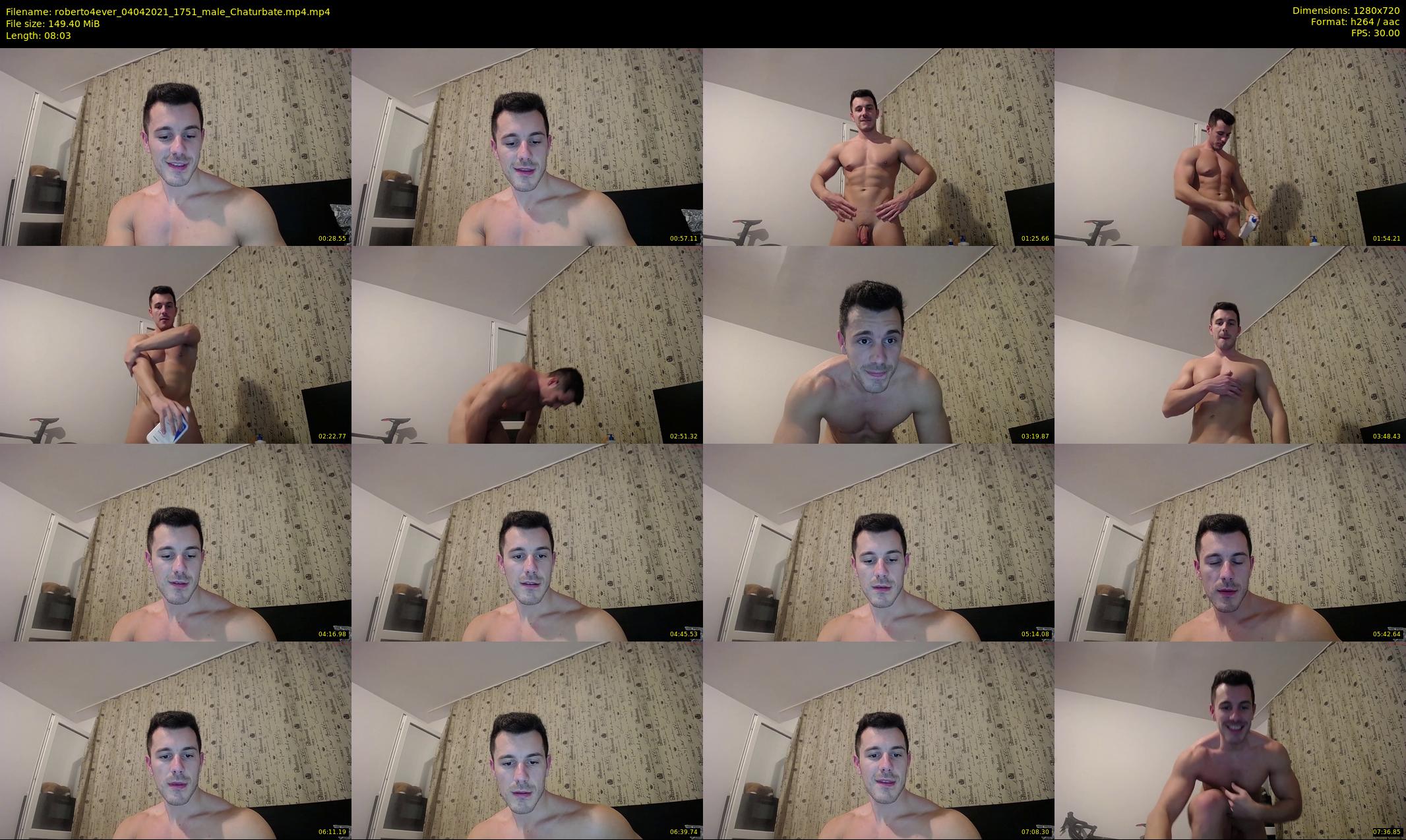 roberto4ever — 9 minute Chaturbate male cam show recording, 720p, Apr 4, 2021
