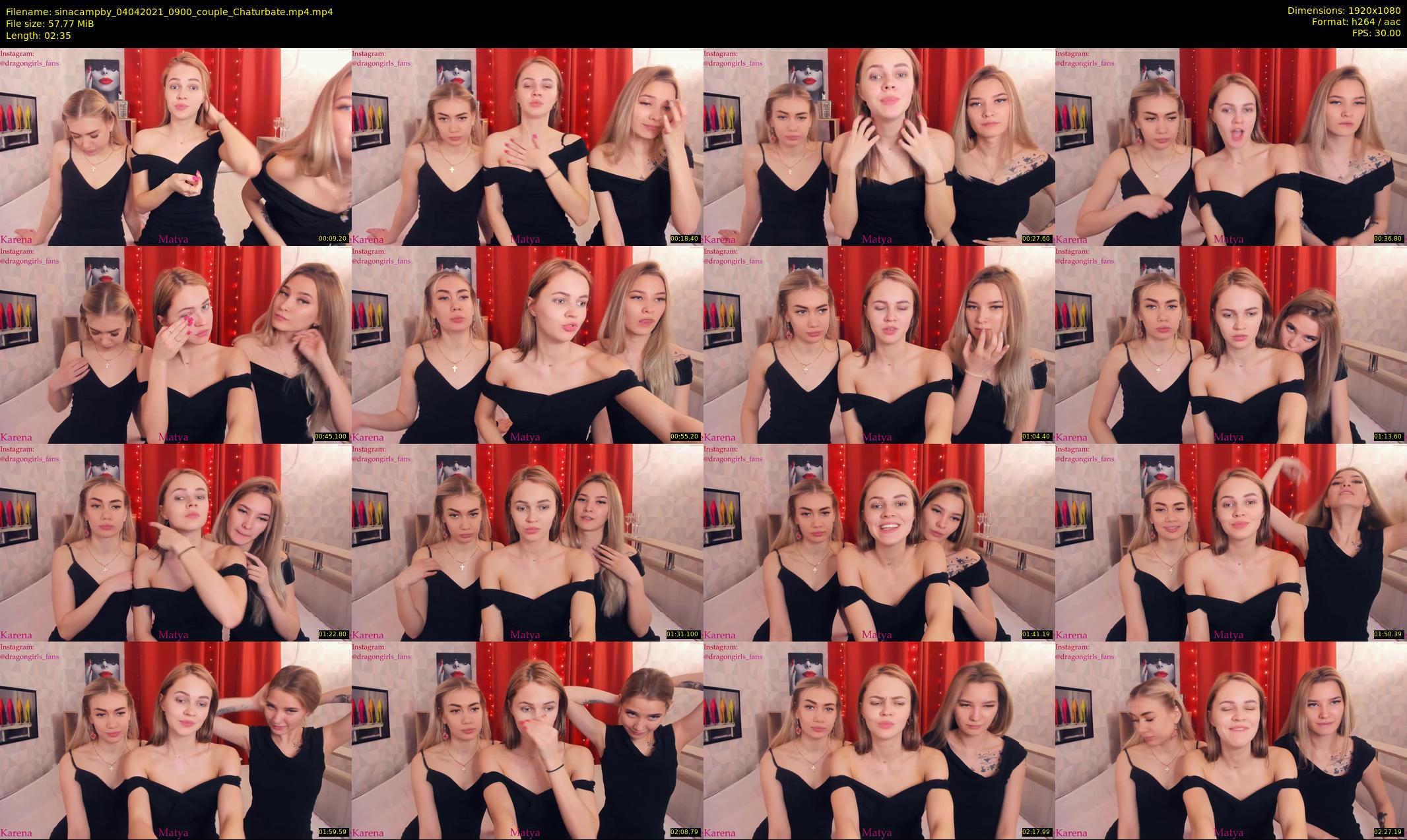 sinacampby — 3 minute Chaturbate couple cam show recording, 1080p, Apr 4, 2021