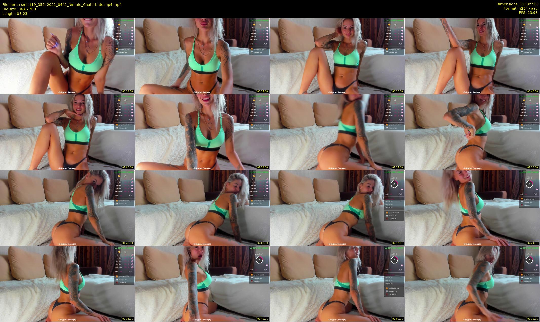smurf19 — 4 minute Chaturbate female cam show recording, 720p, Apr 5, 2021