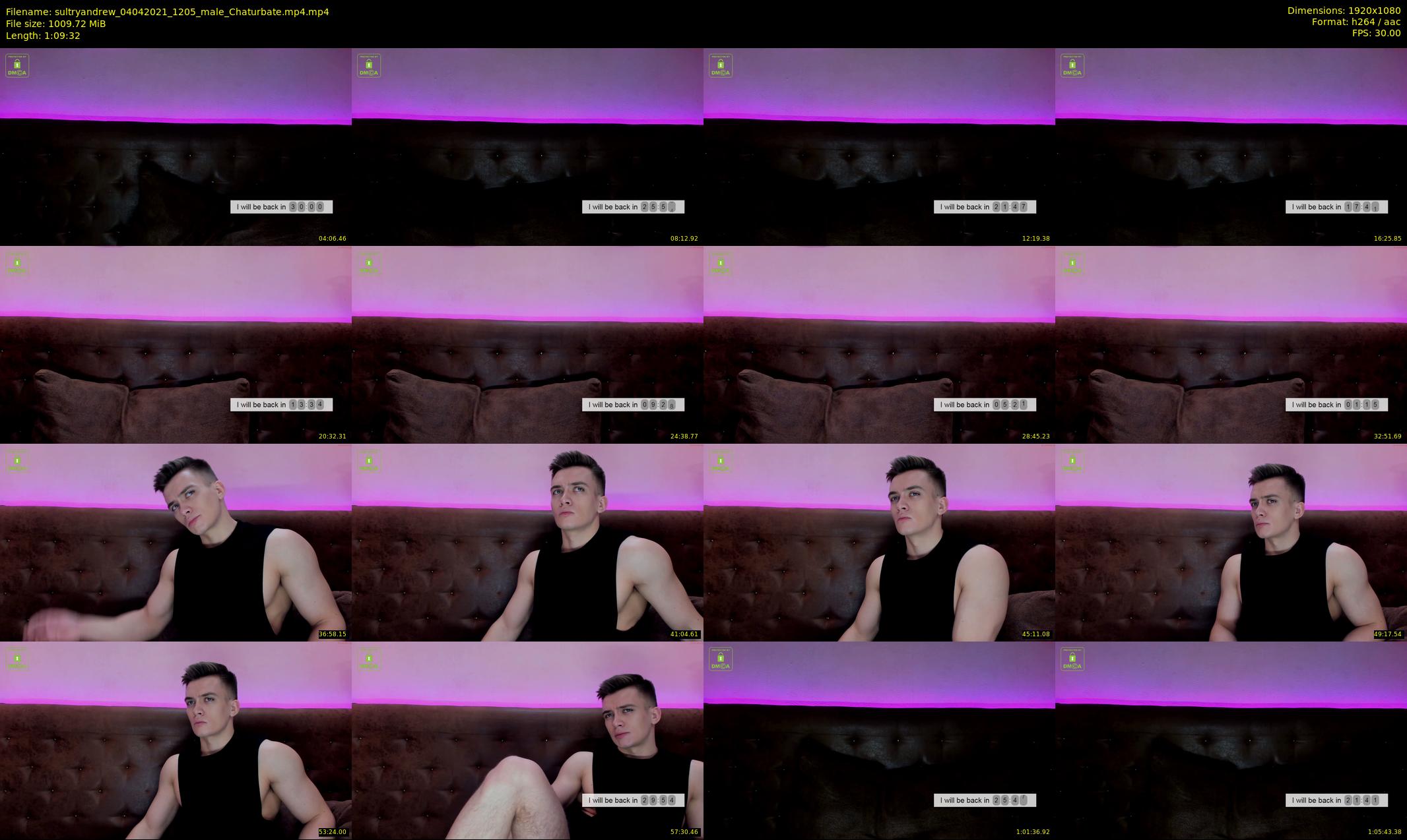 sultryandrew — 70 minute Chaturbate male cam show recording, 1080p, Apr 4, 2021