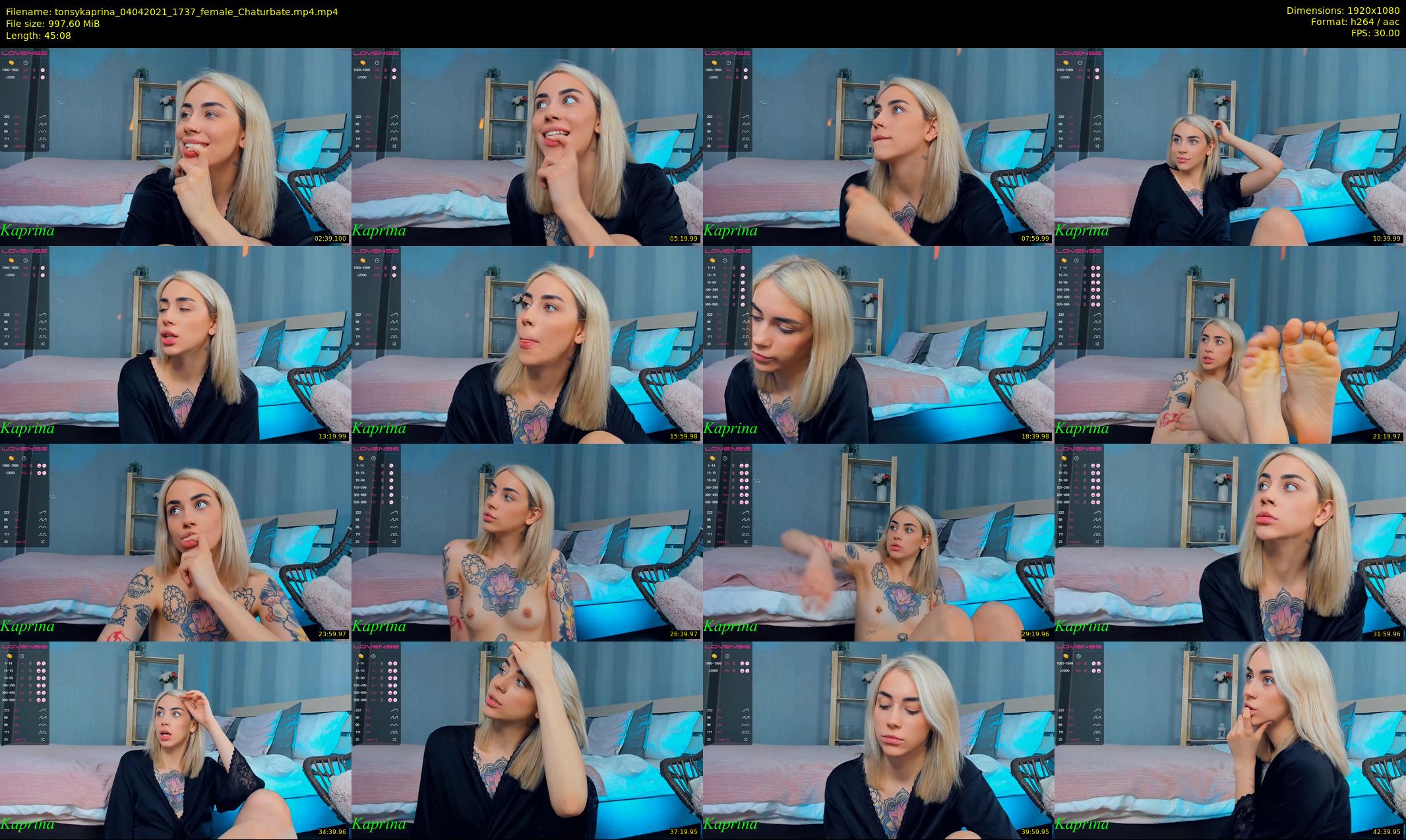 tonsykaprina — 46 minute Chaturbate couple cam show recording, 1080p, Apr 4, 2021