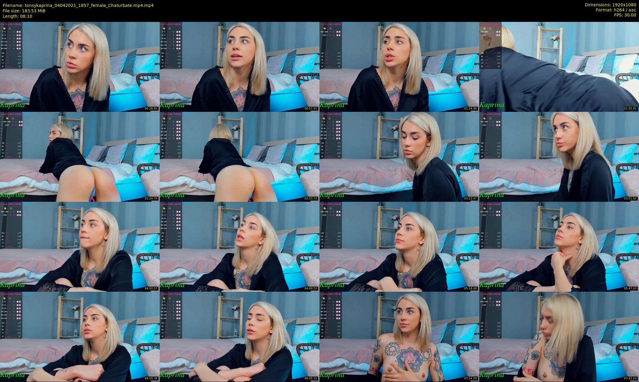 tonsykaprina — 9 minute Chaturbate couple cam show recording, 1080p, Apr 4, 2021