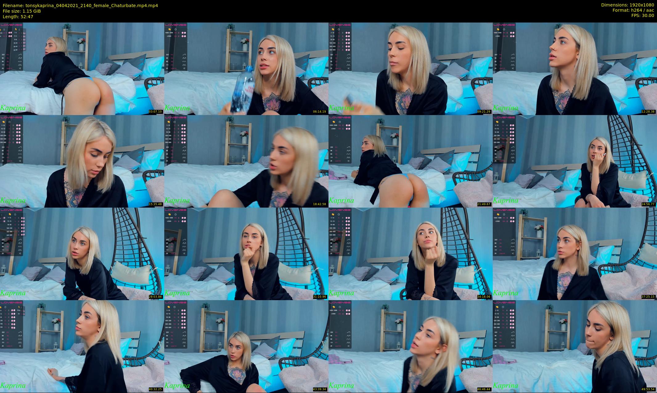 tonsykaprina — 53 minute Chaturbate couple cam show recording, 1080p, Apr 4, 2021