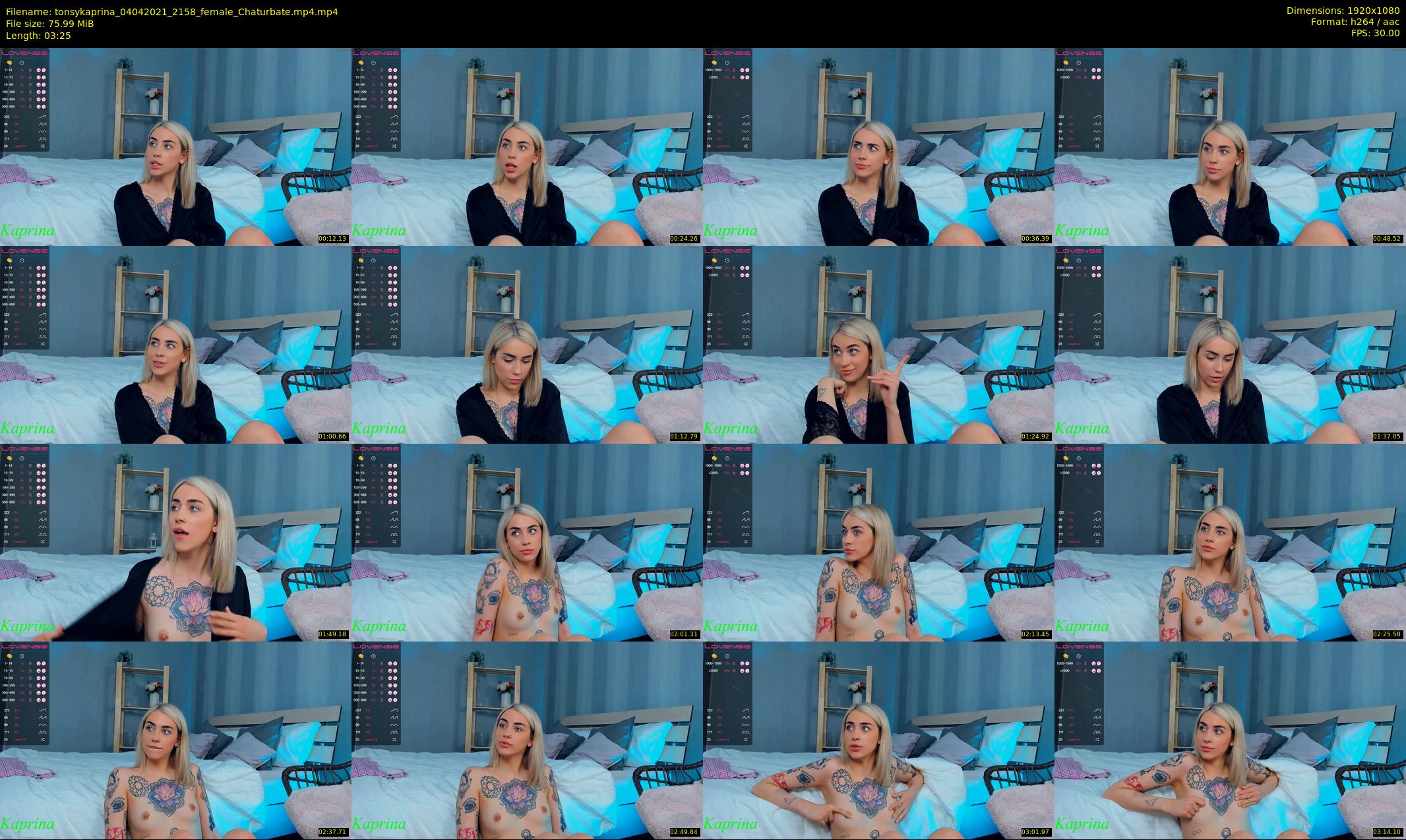 tonsykaprina — 4 minute Chaturbate couple cam show recording, 1080p, Apr 4, 2021