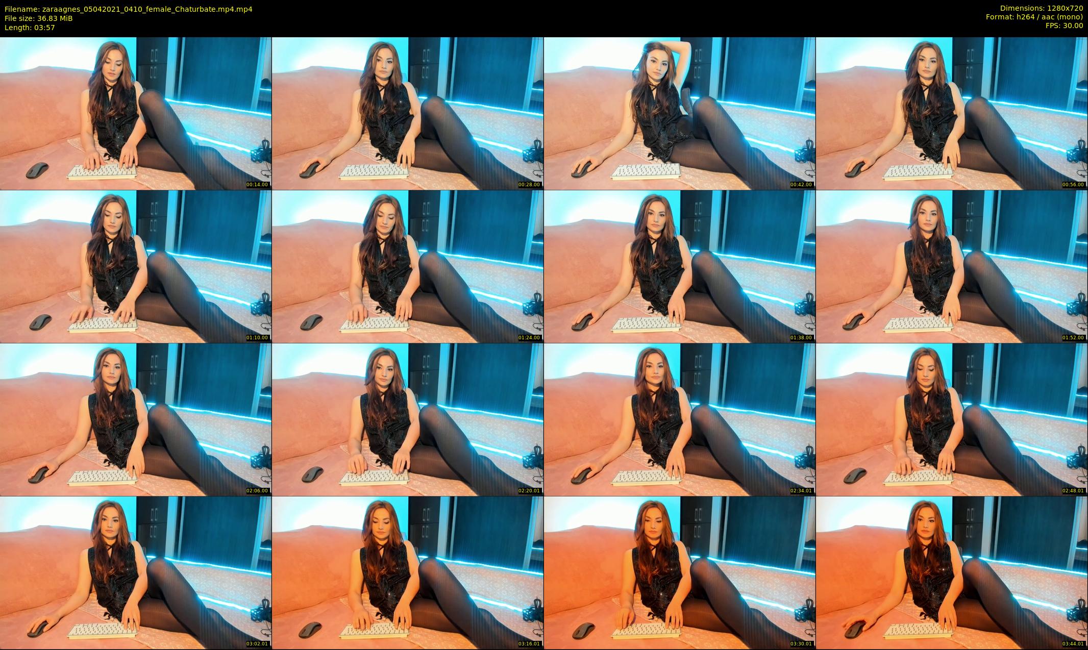 zaraagnes — 4 minute Chaturbate female cam show recording, 720p, Apr 5, 2021