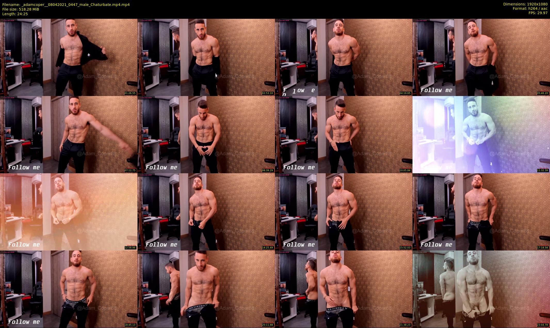 _adamcoper_ — 25 minute Chaturbate male cam show recording, 1080p, Apr 8, 2021