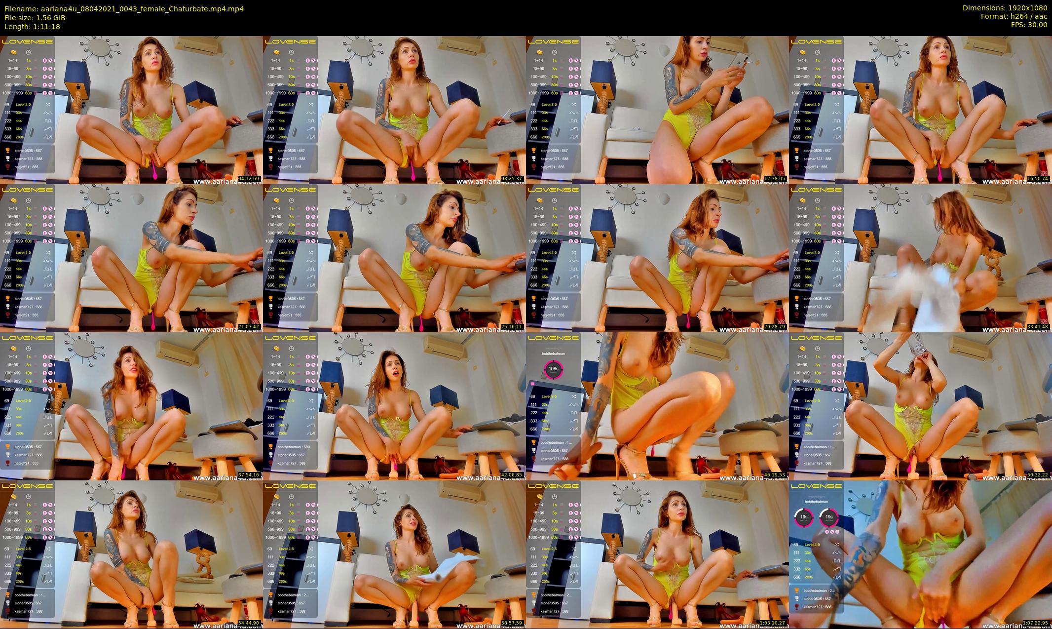 aariana4u — 72 minute Chaturbate female cam show recording, 1080p, Apr 8, 2021