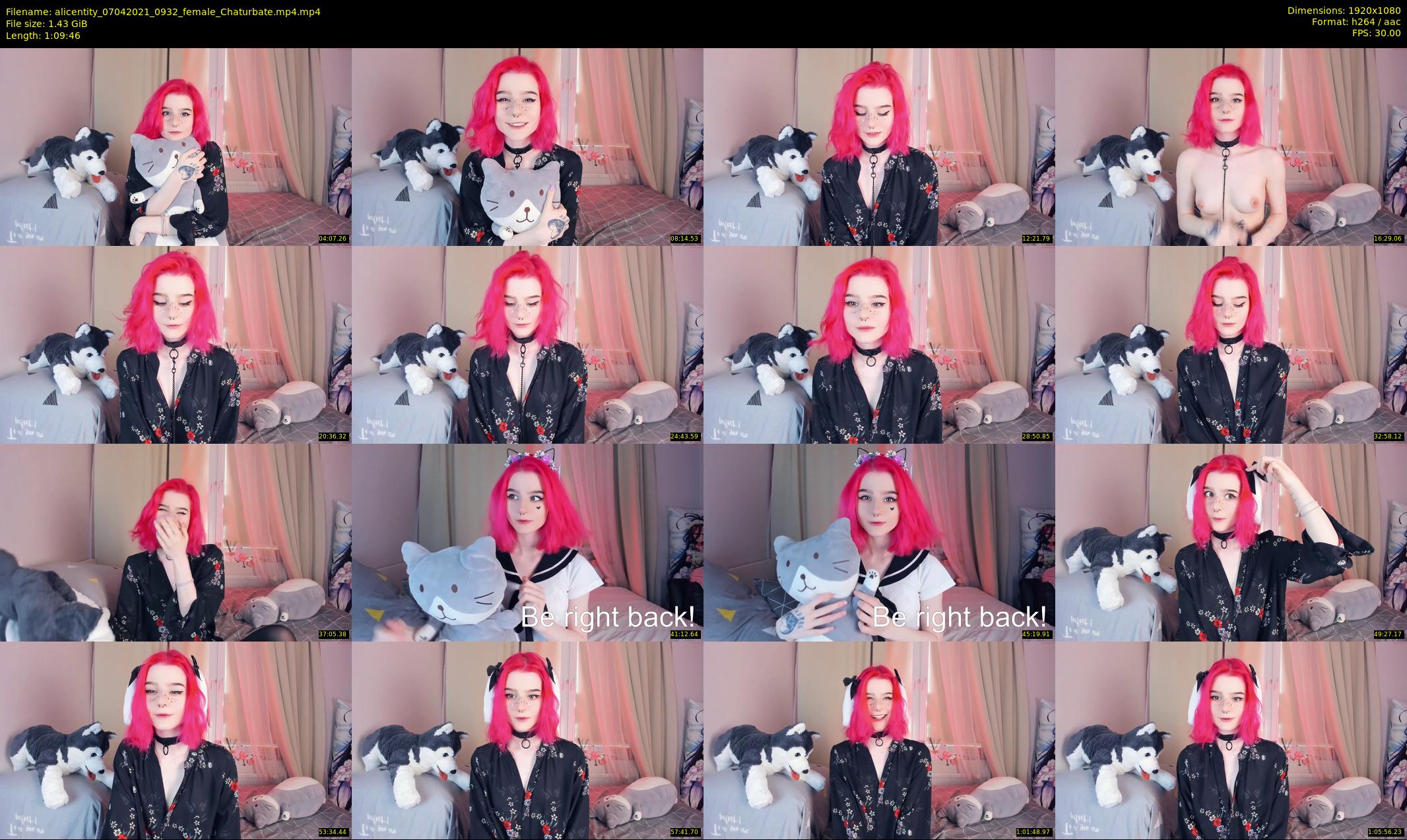 alicentity — 70 minute Chaturbate female cam show recording, 1080p, Apr 7, 2021