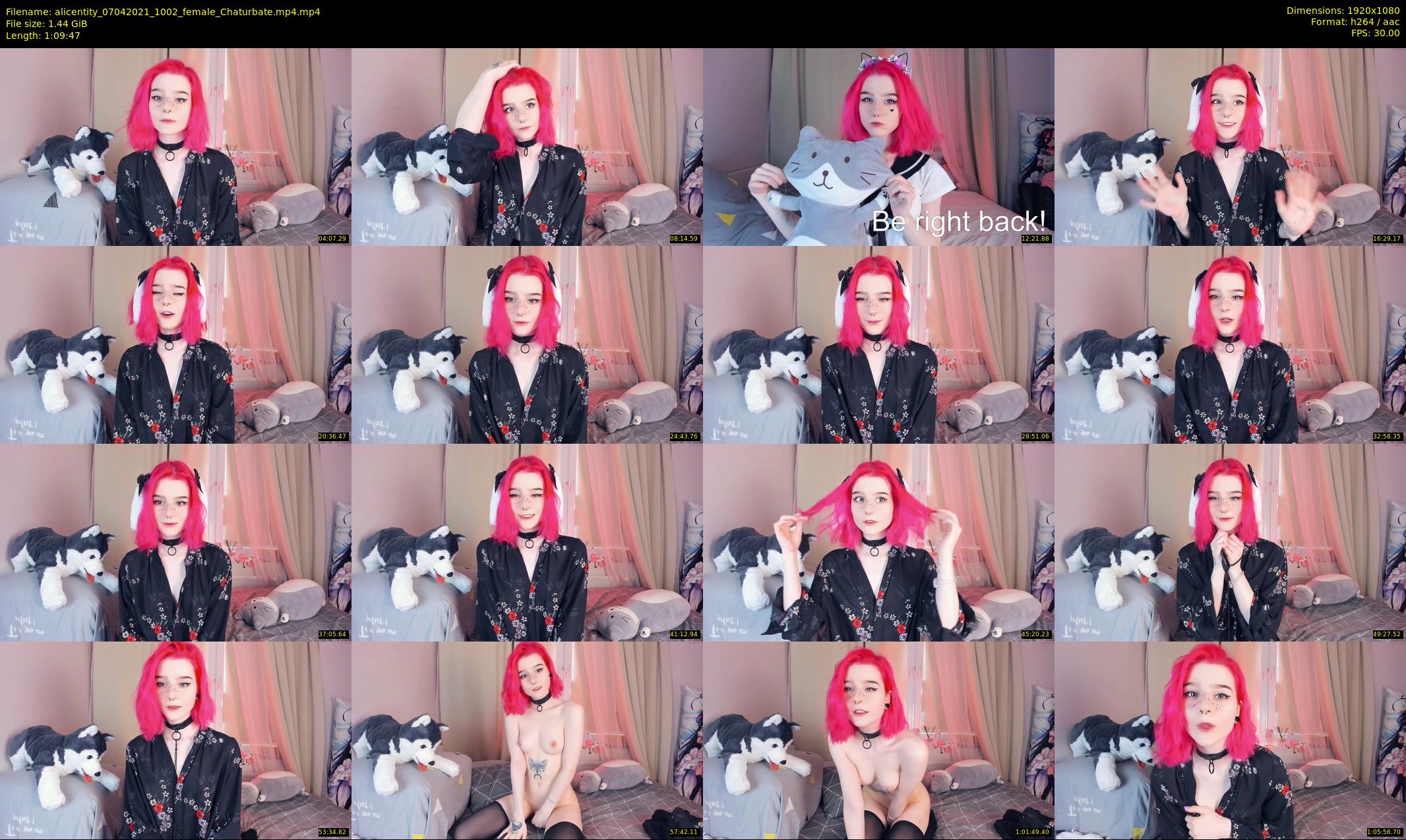 alicentity — 70 minute Chaturbate female cam show recording, 1080p, Apr 7, 2021