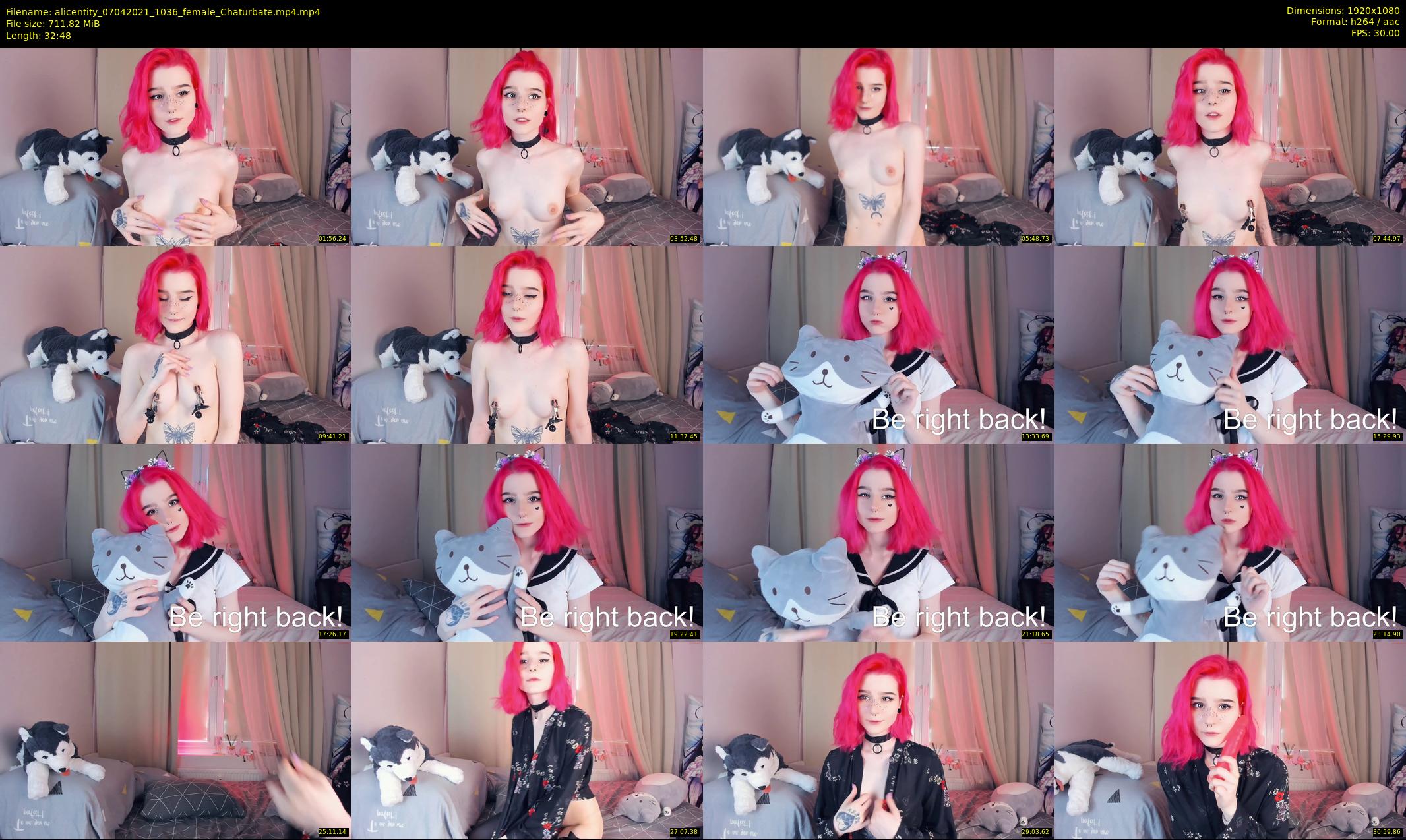 alicentity — 33 minute Chaturbate female cam show recording, 1080p, Apr 7, 2021