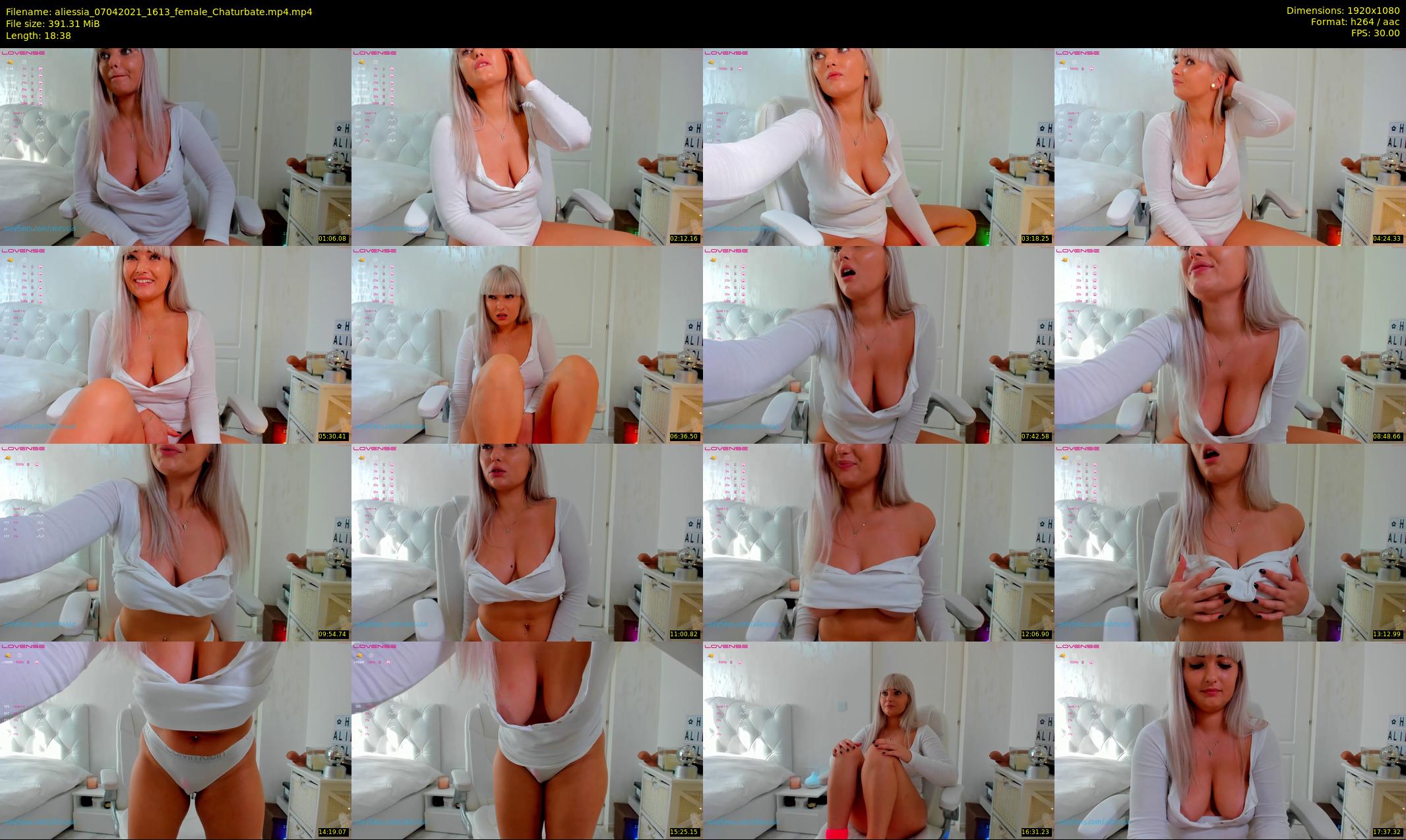 aliessia — 19 minute Chaturbate female cam show recording, 1080p, Apr 7, 2021