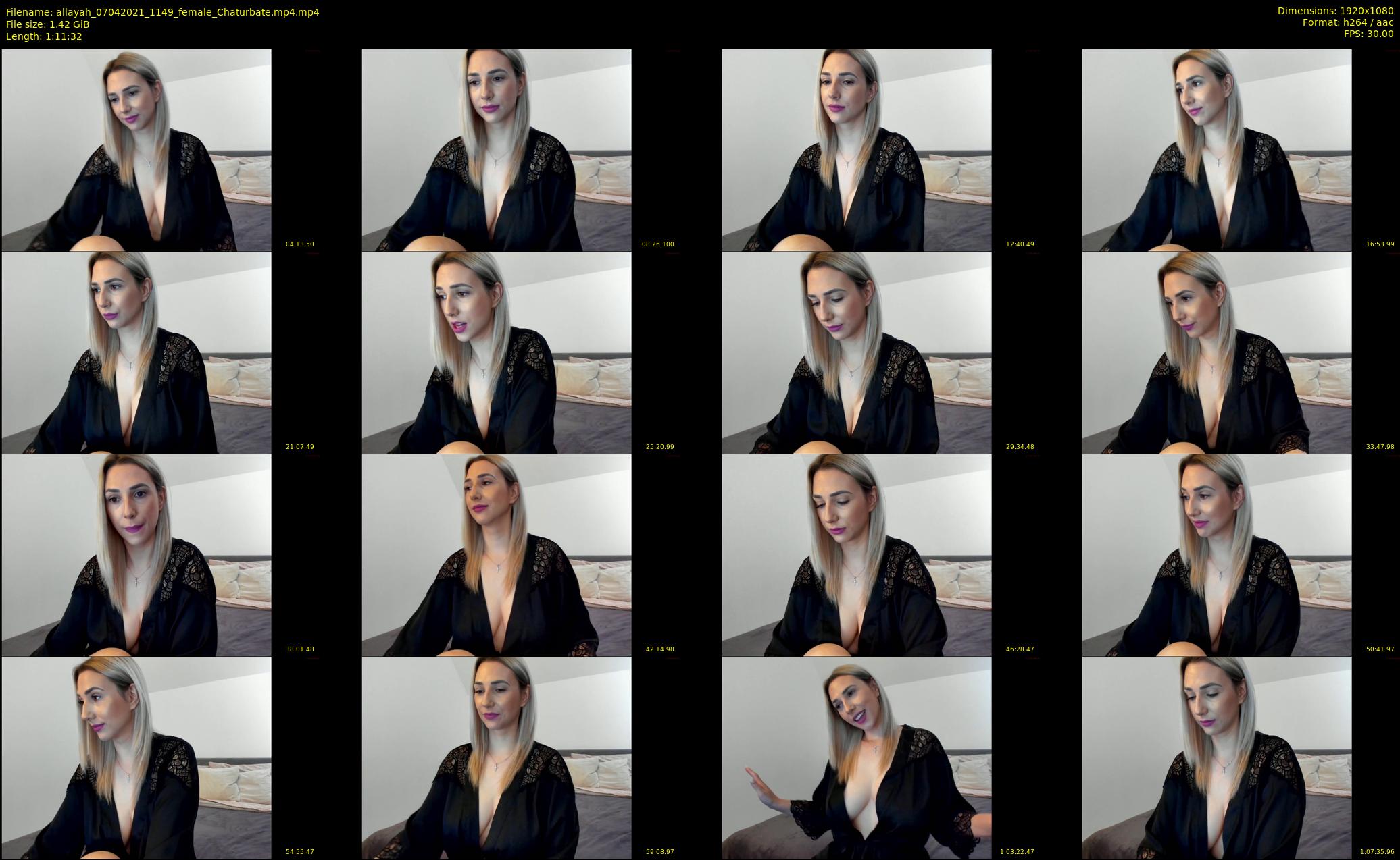 allayah — 72 minute Chaturbate female cam show recording, 1080p, Apr 7, 2021