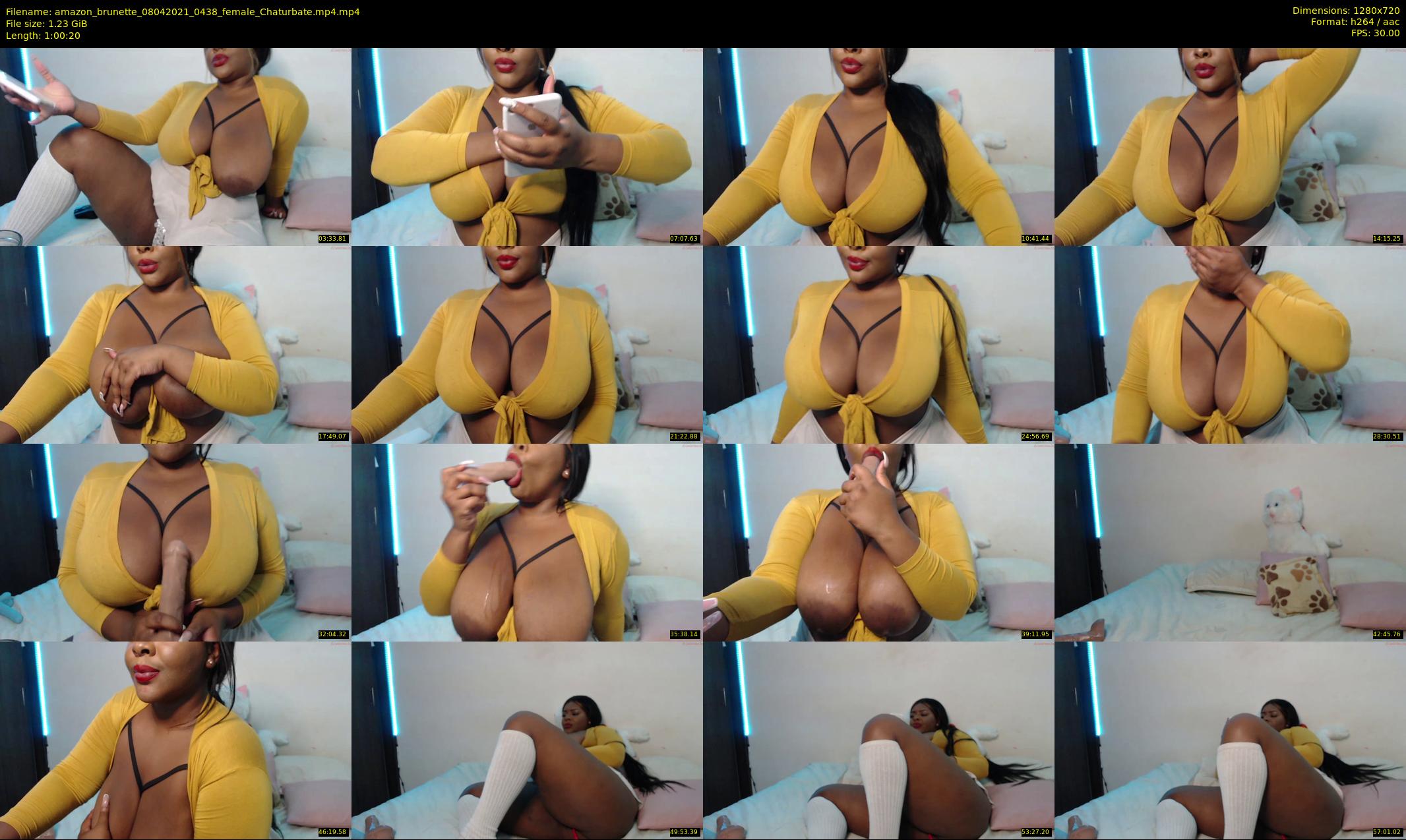 amazon_brunette — 61 minute Chaturbate female cam show recording, 720p, Apr 8, 2021