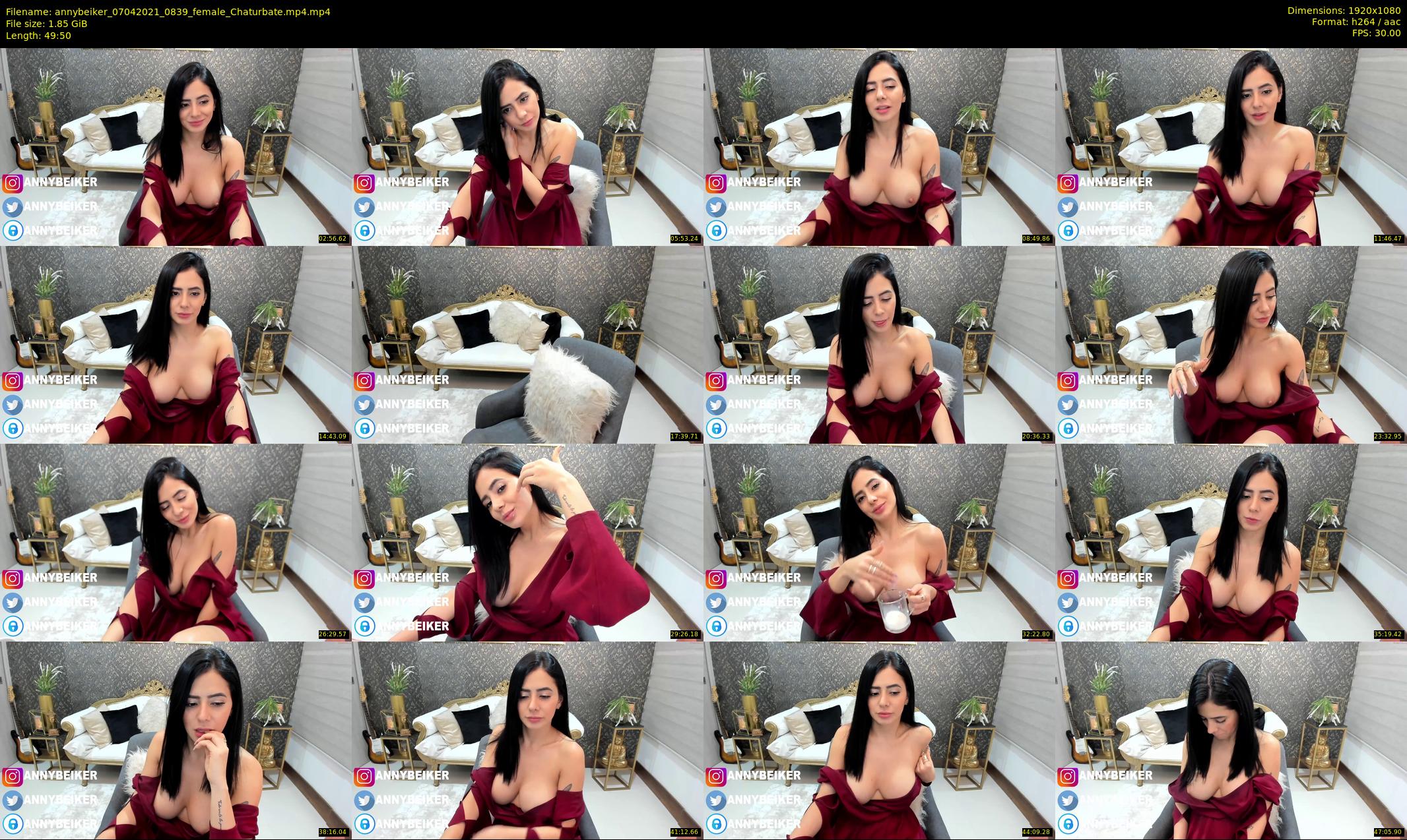annybeiker — 50 minute Chaturbate female cam show recording, 1080p, Apr 7, 2021